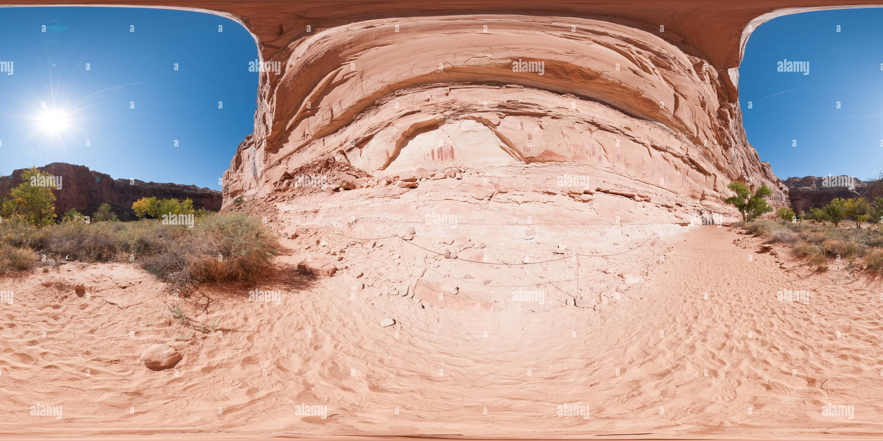 360° view of Horseshoe Canyon, West, Great Gallery, Utah Alamy