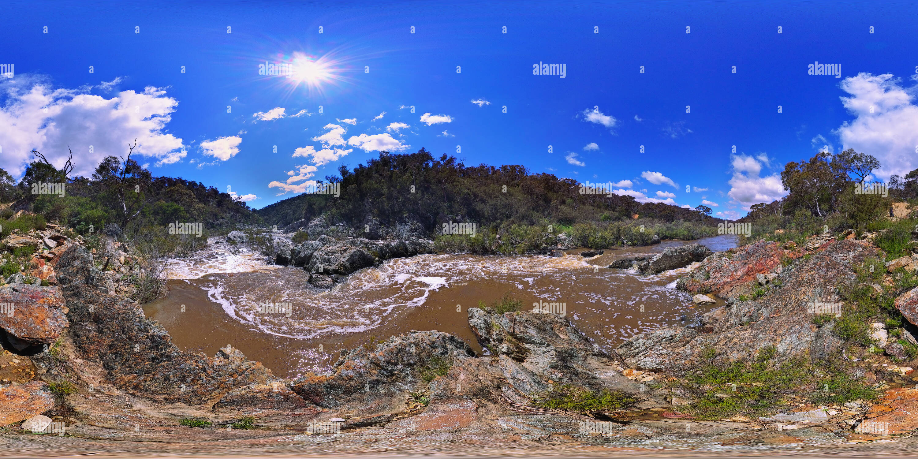 360 degree panoramic view of Googong Foreshores (south) - Gelignite Crossing