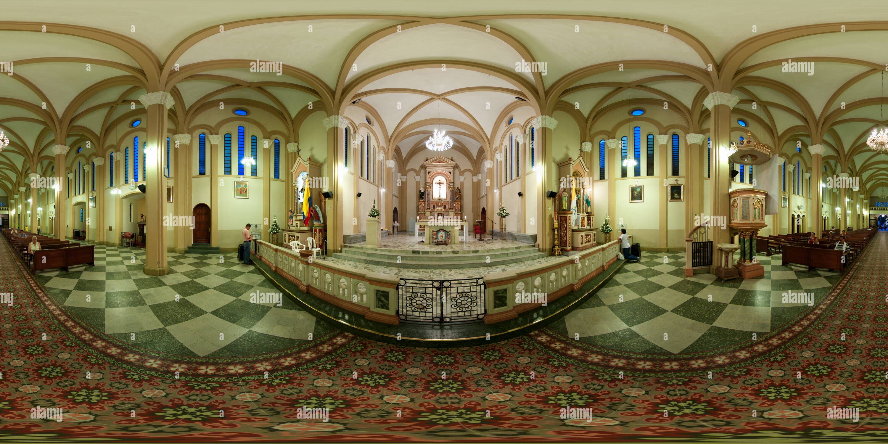 360 degree panoramic view of Catedral de Nuestra Señora del Carmen de Villavicencio - 2012