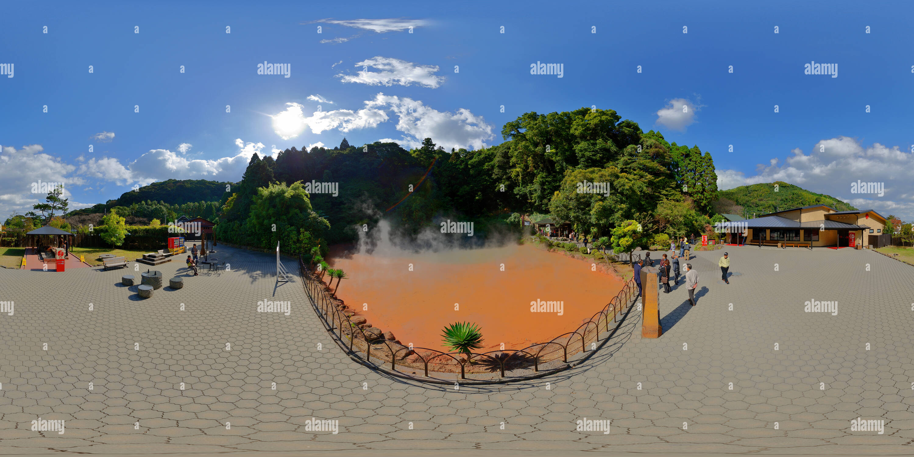 360° view of bloodly hell pond(chinoikejigoku Alamy