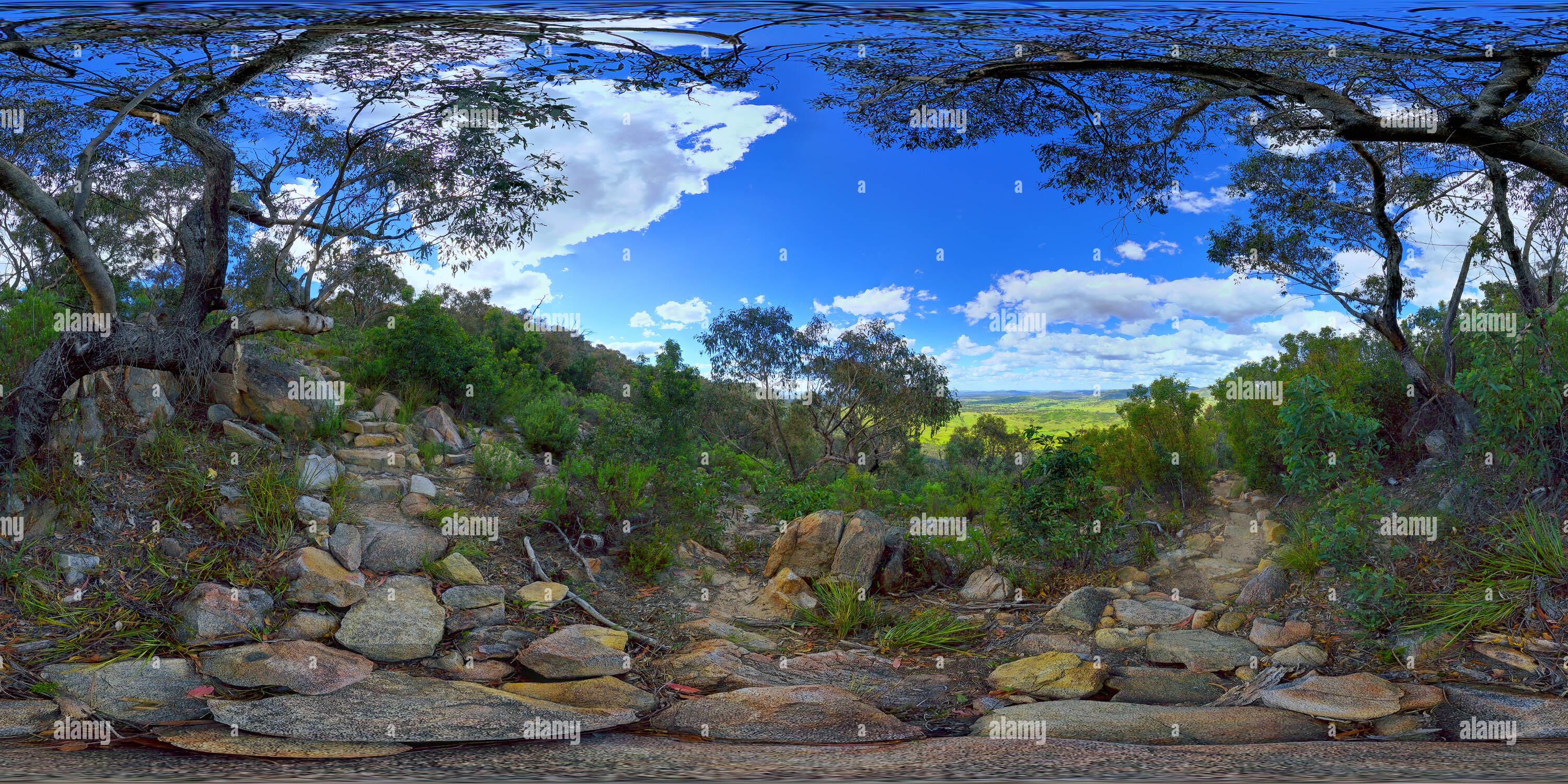 360 degree panoramic view of Namadgi NP - Mt Tennent Walking Track