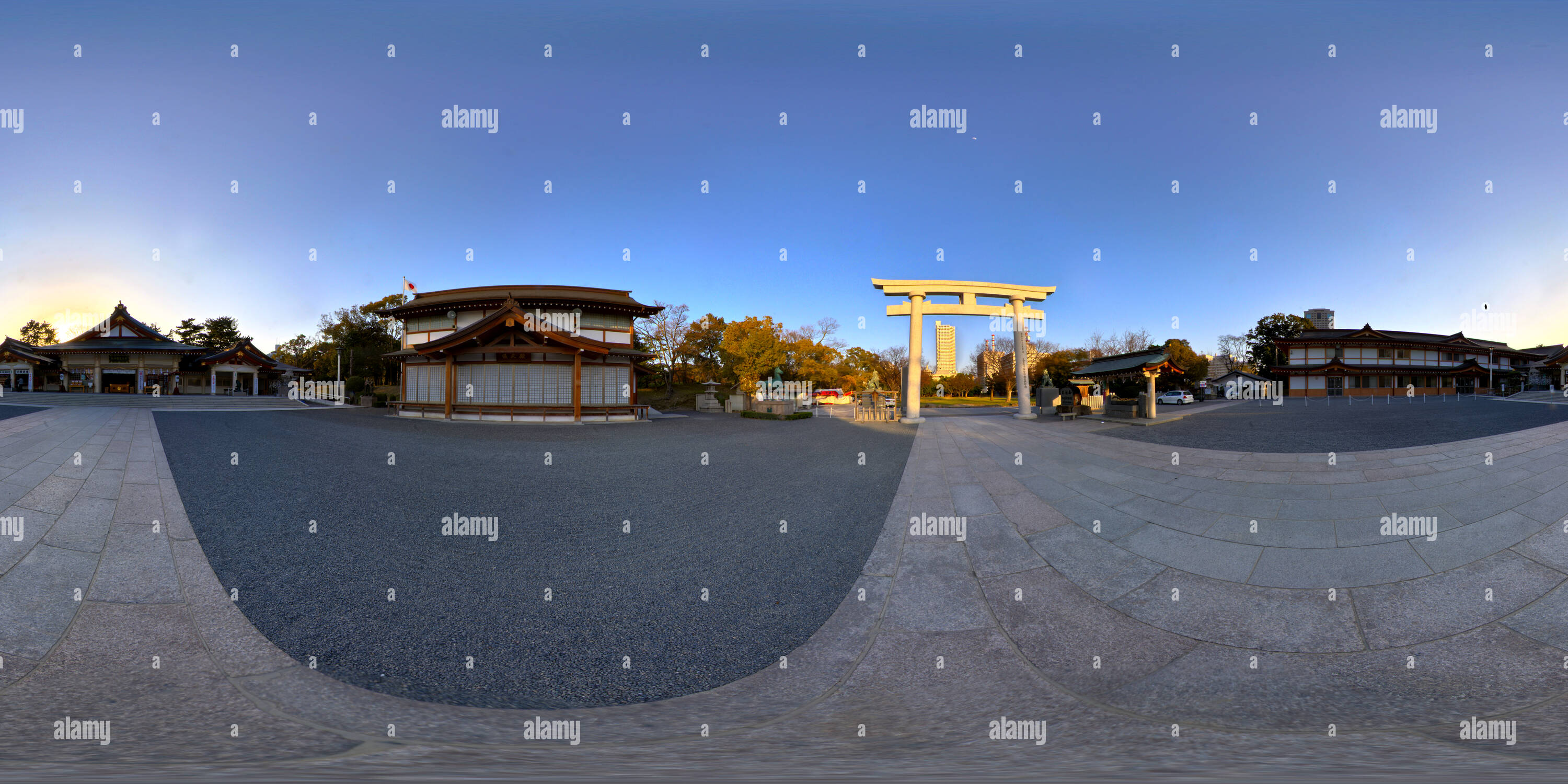 360° view of Japan, Hiroshima, Castle Entrance Alamy