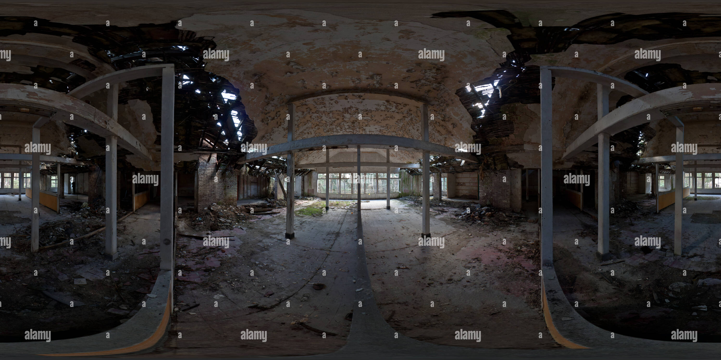 360° View Of Abandoned Orphanage 1 Alamy