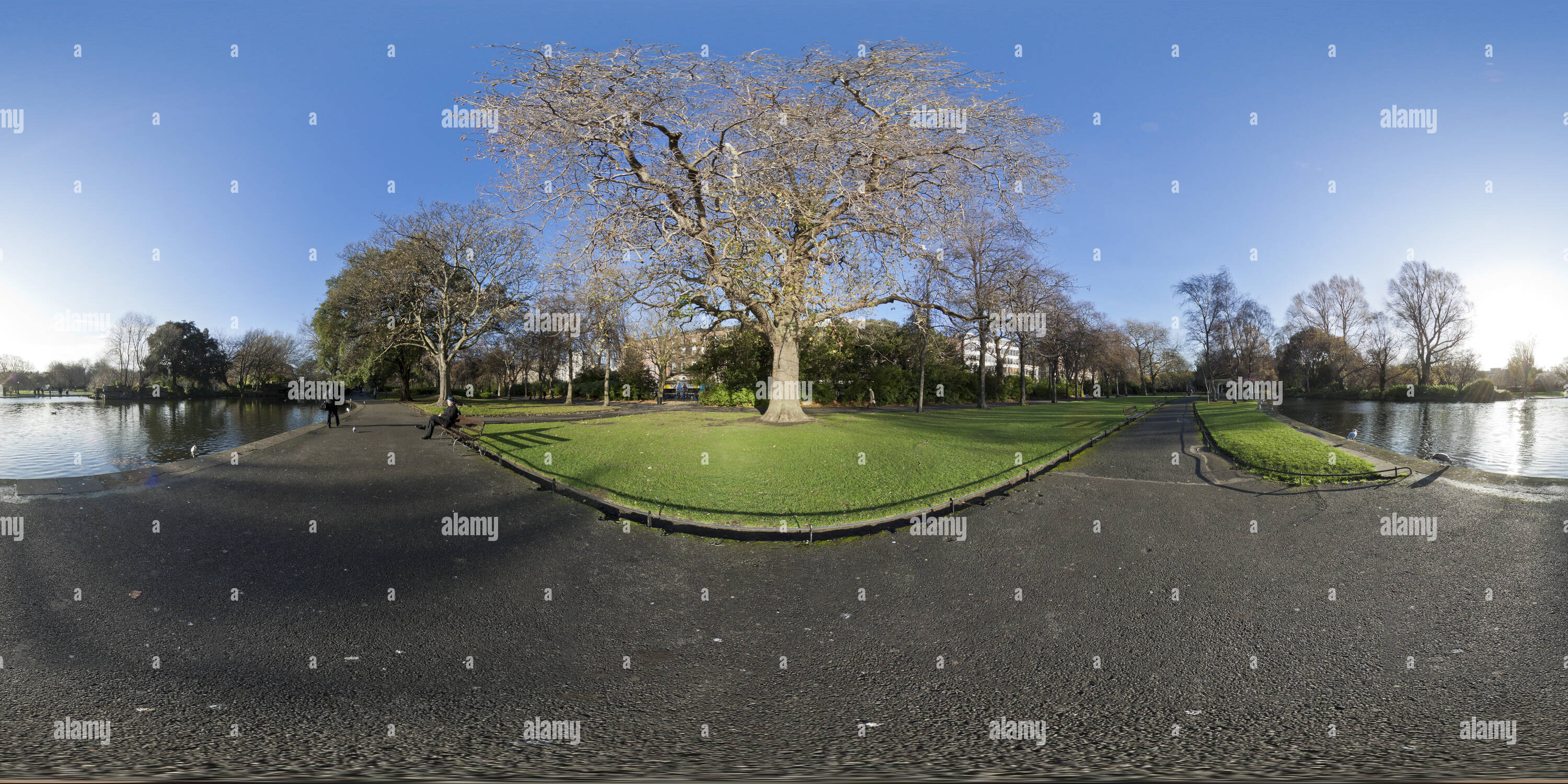360° view of St. Stephen's Green, Dublin Alamy