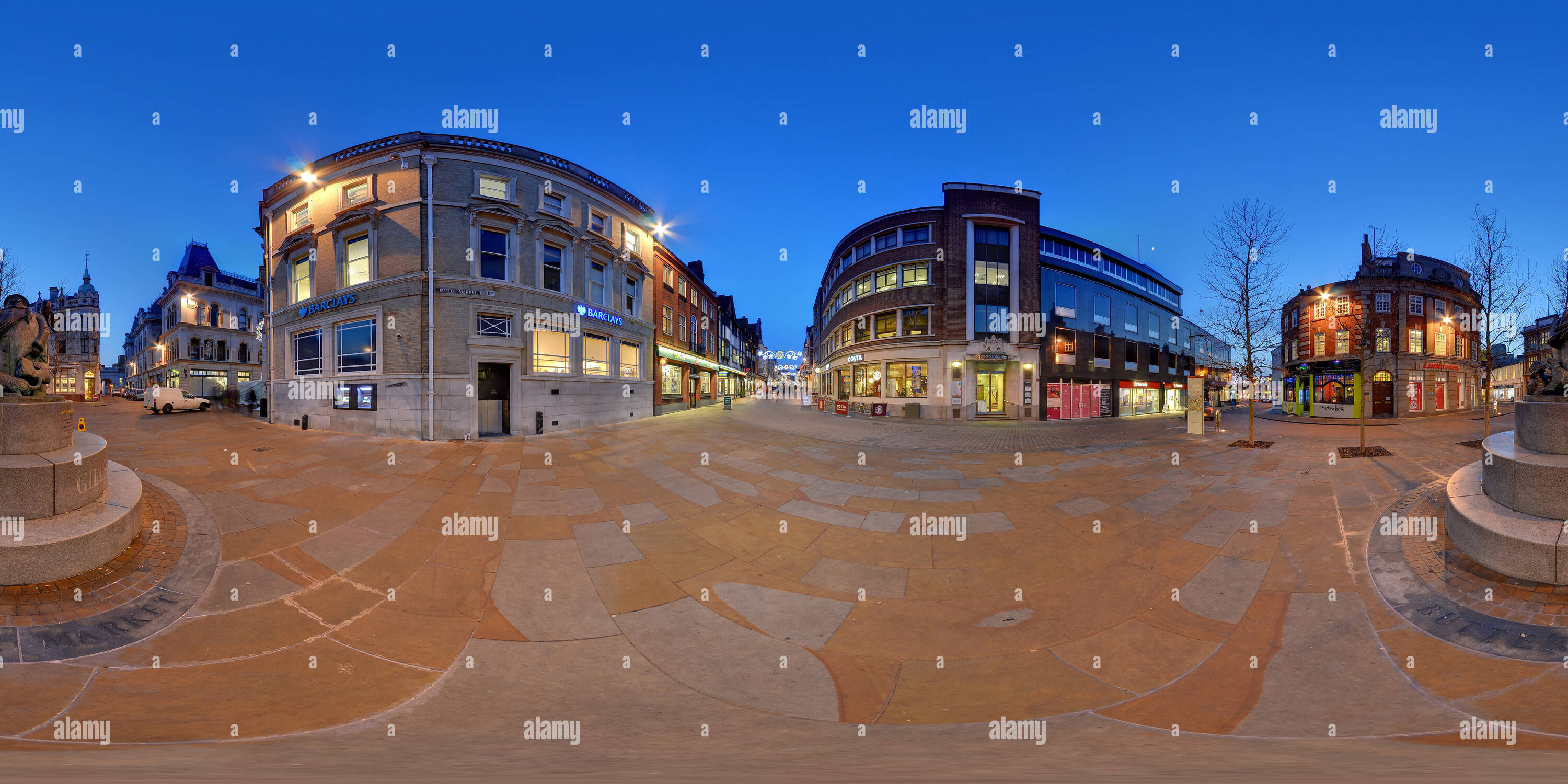 360° view of Giles statue Ipswich, Suffolk Alamy