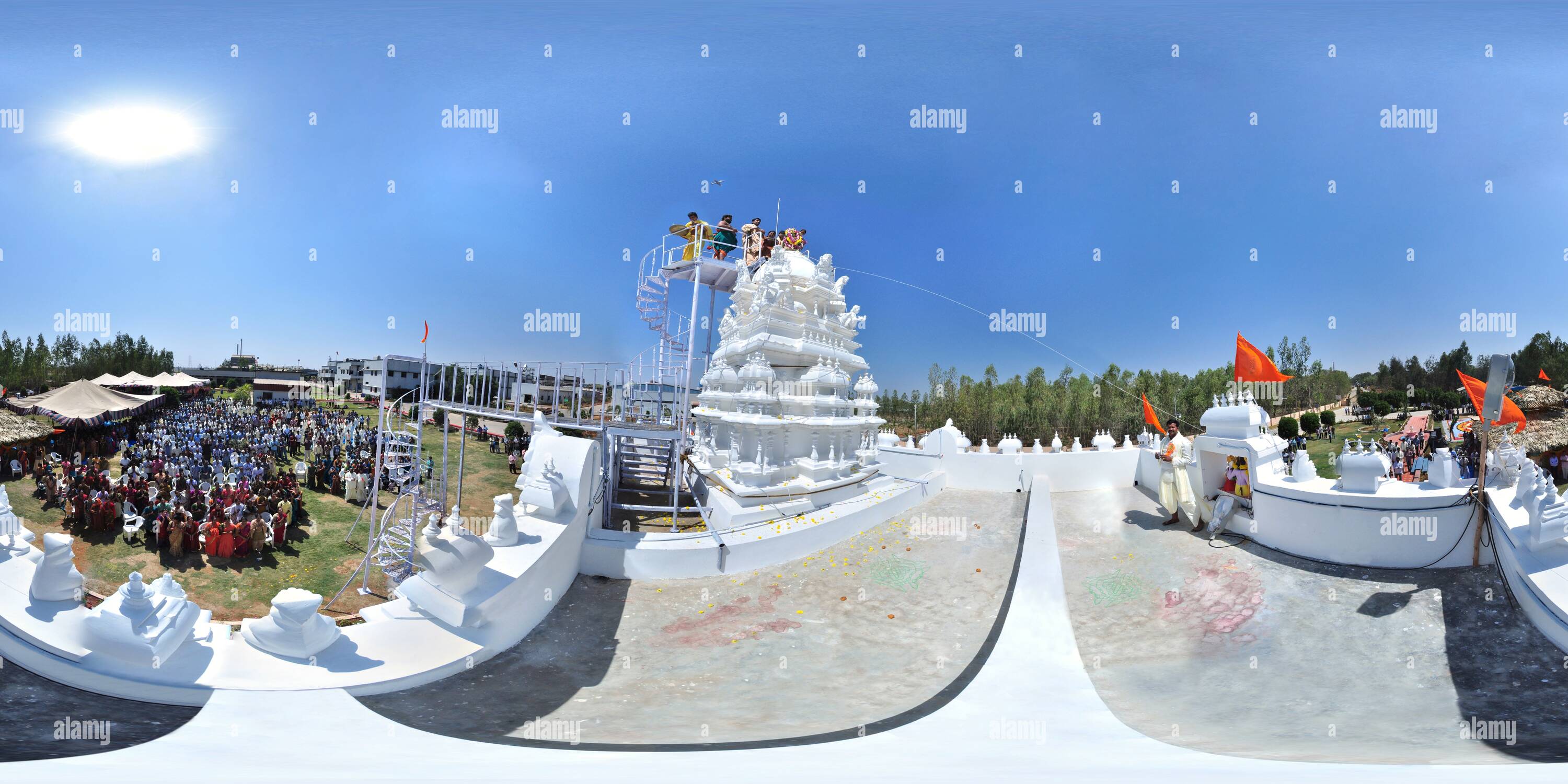 360 degree panoramic view of Hetero Vigneshwara Swamy Temple, Bonthapally