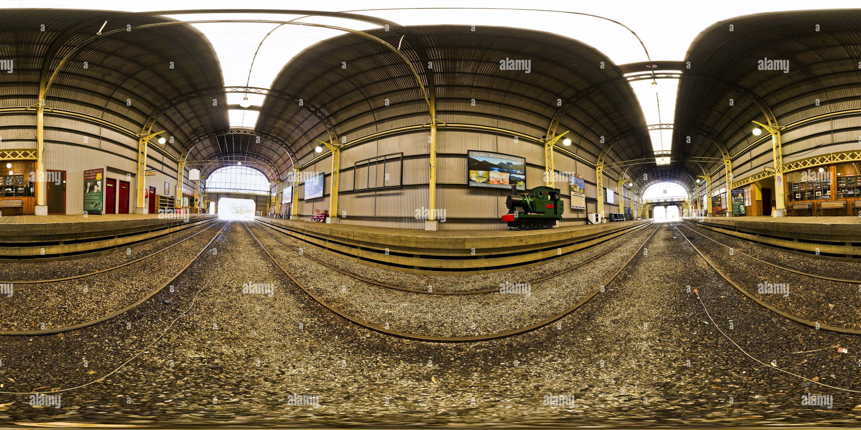 360 View Of West Coast Wilderness Railway Station Queenstown Alamy
