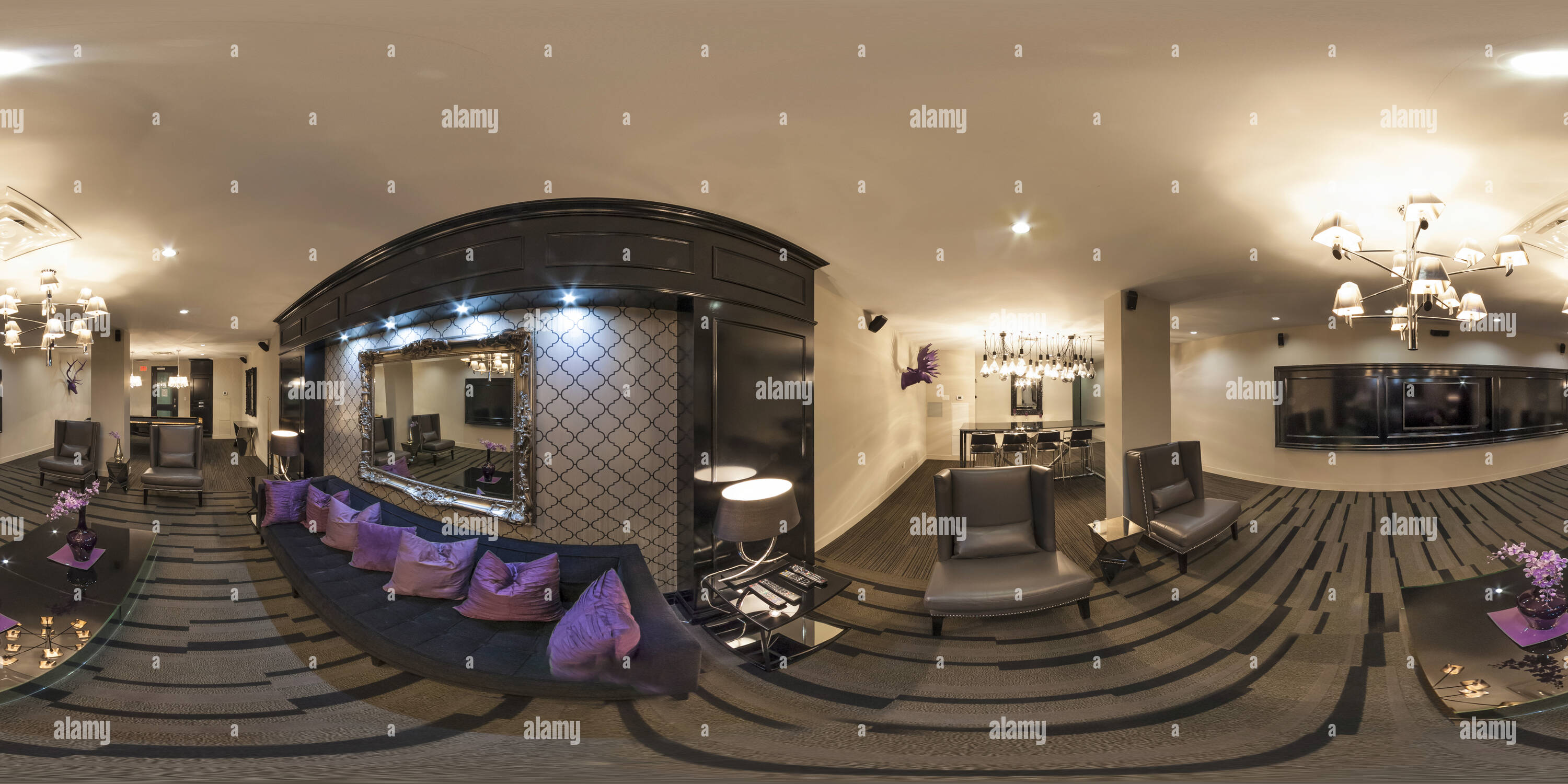 Image showcasing 360° view of DESIGNER CONDO LOUNGE - Alamy