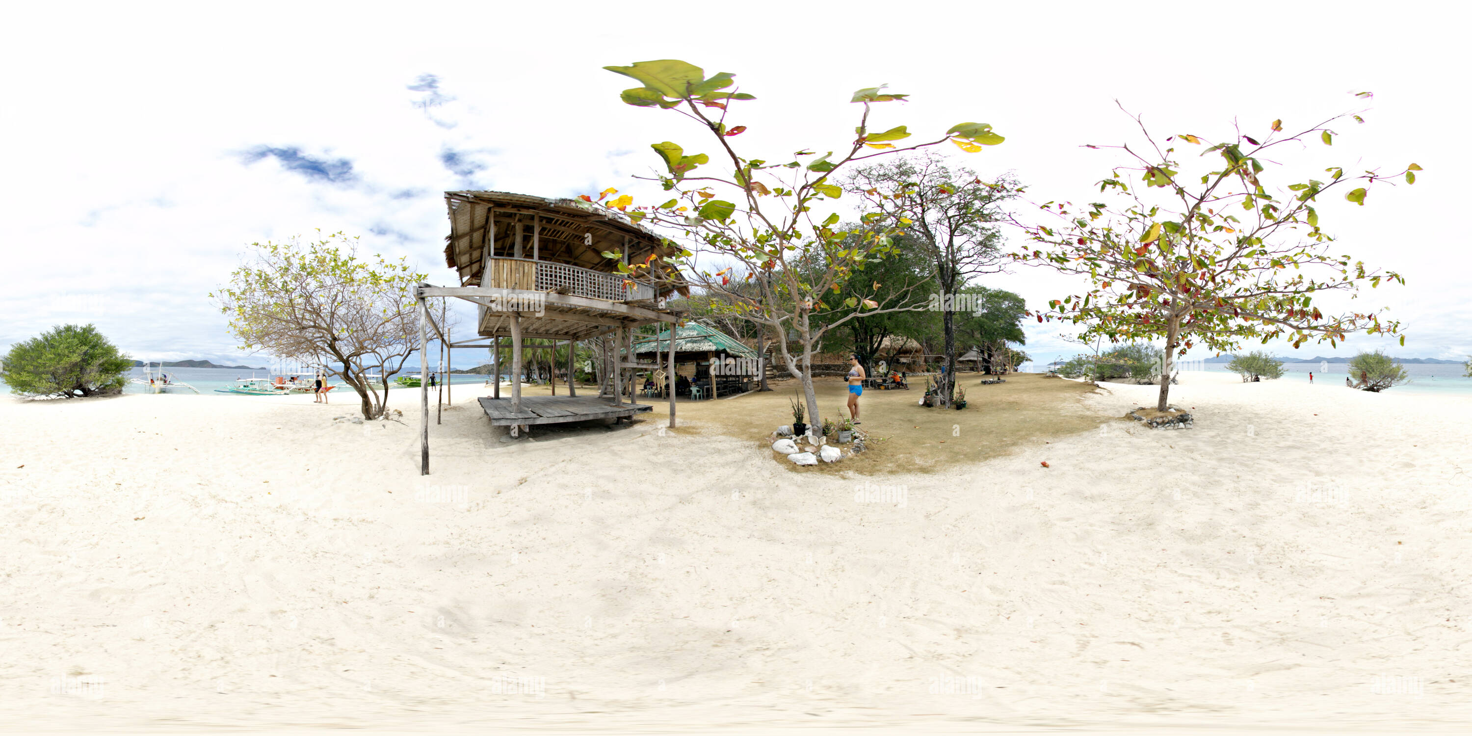 360° view of Banana Island, Coron, Palawan Alamy