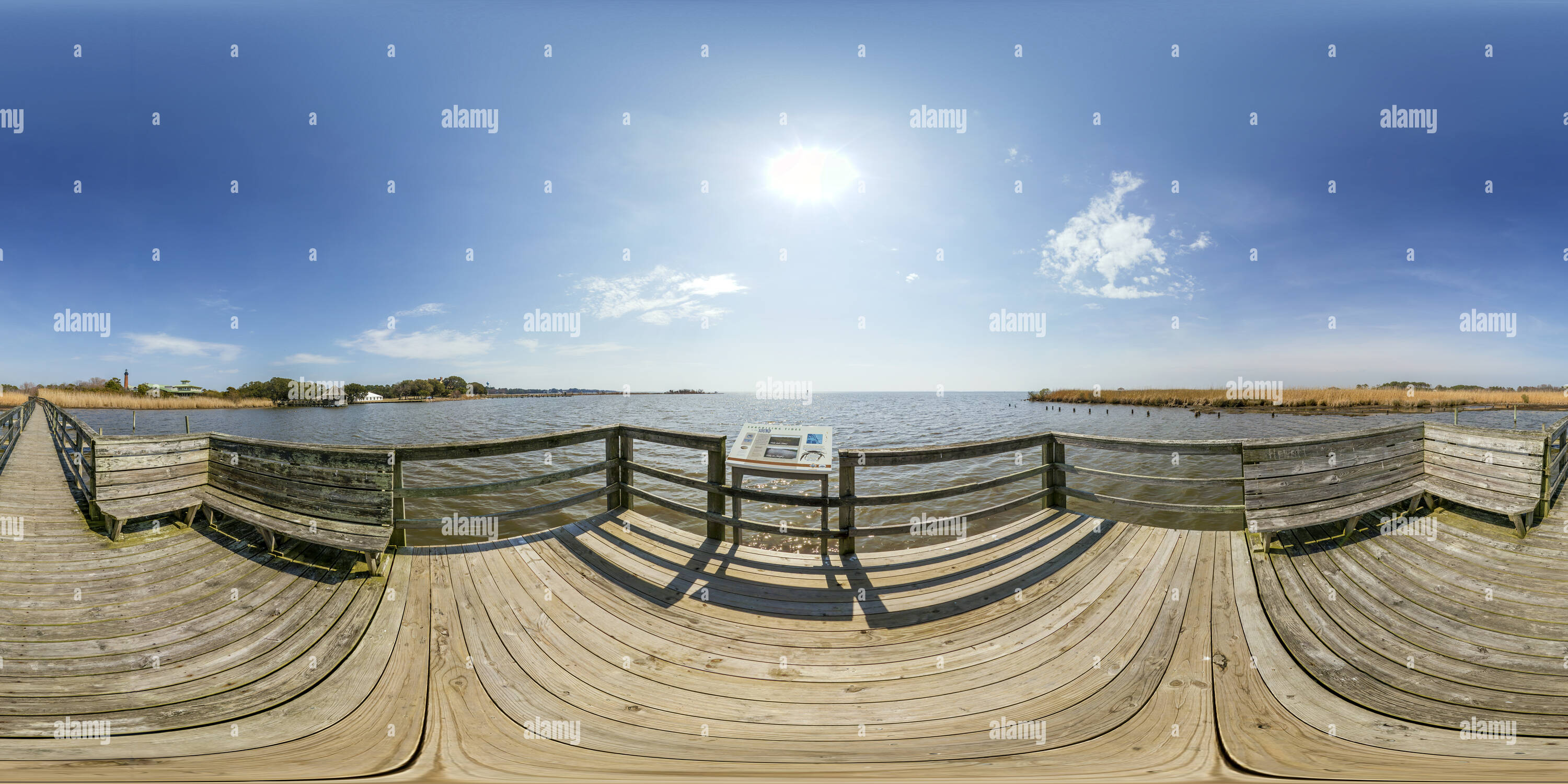 360 degree panoramic view of Currituck Sound from Corolla