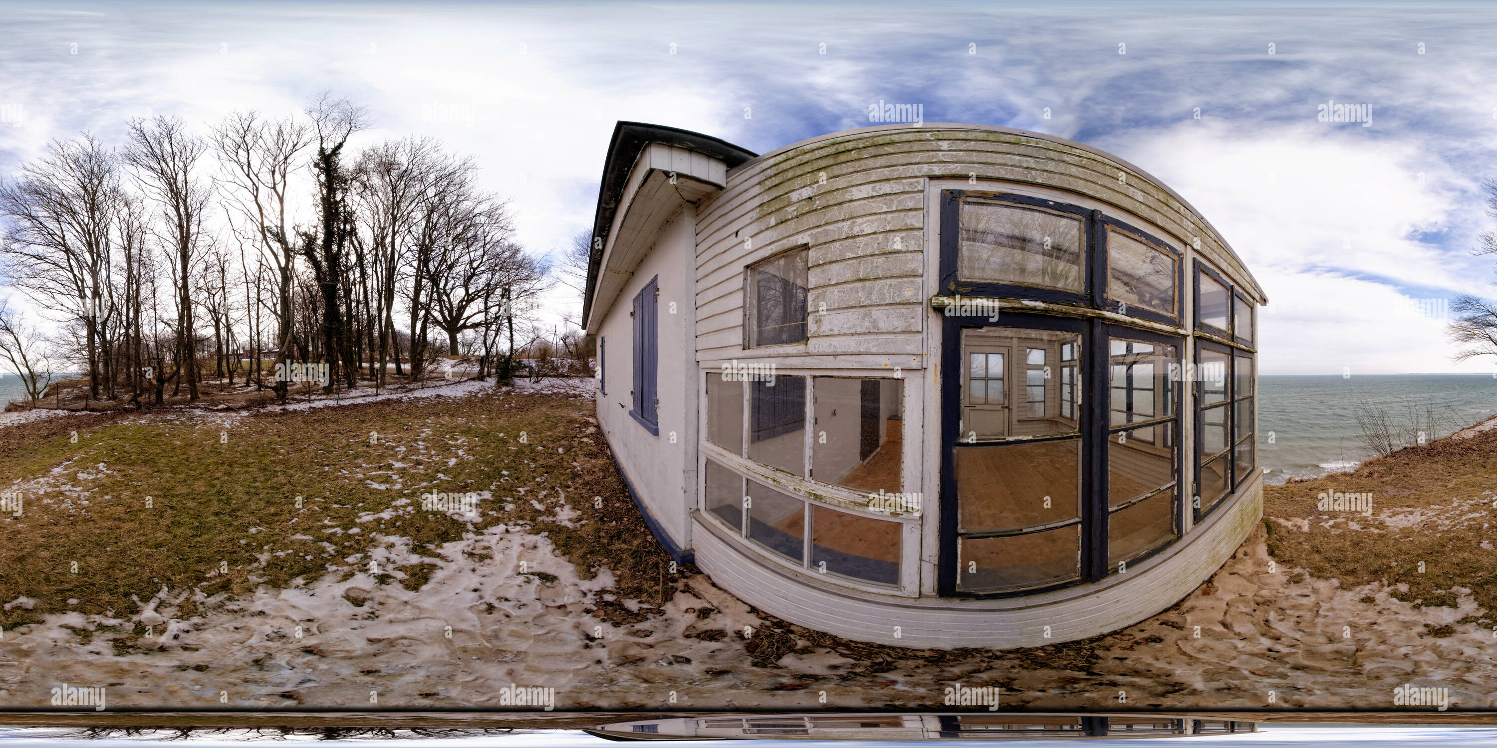 360° view of House on the Baltic Sea coast Alamy