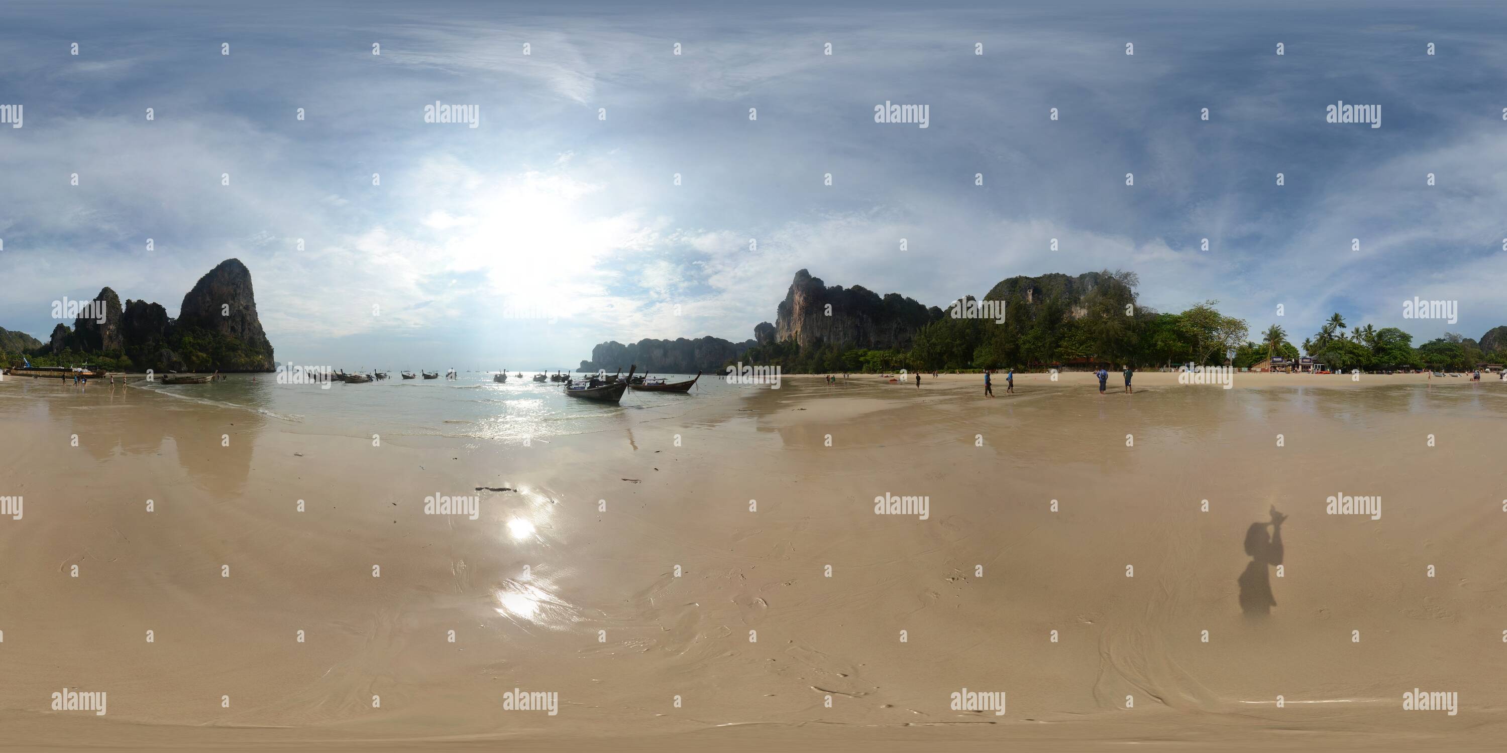 360° view of West Railay Beach - Alamy