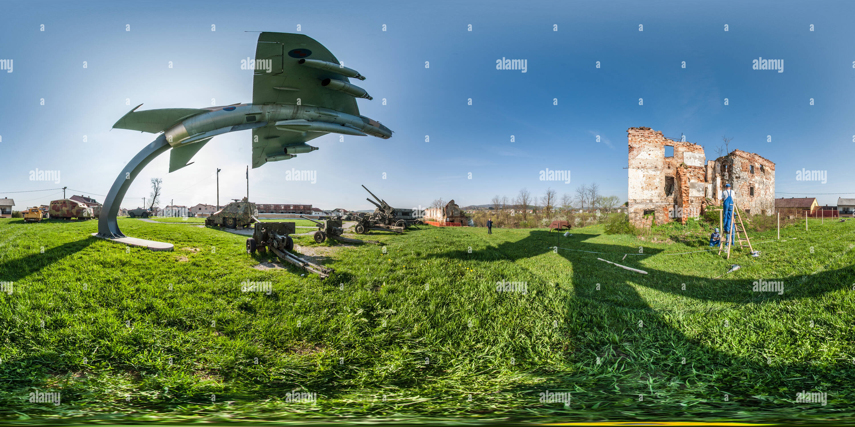 360 degree panoramic view of Museum of Croatian Independence war - Turanj
