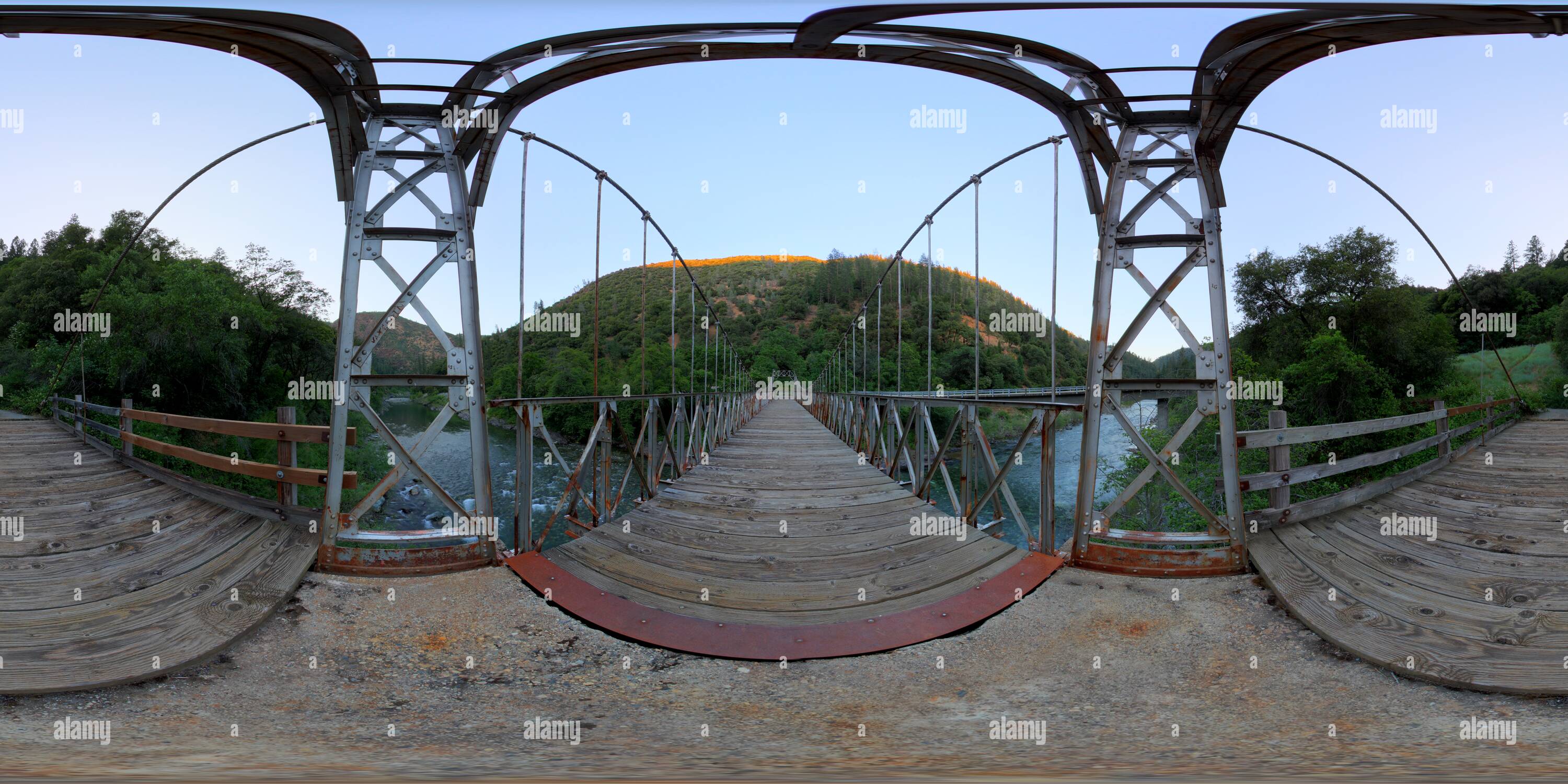 360° view of Iowa Hill Bridge Alamy