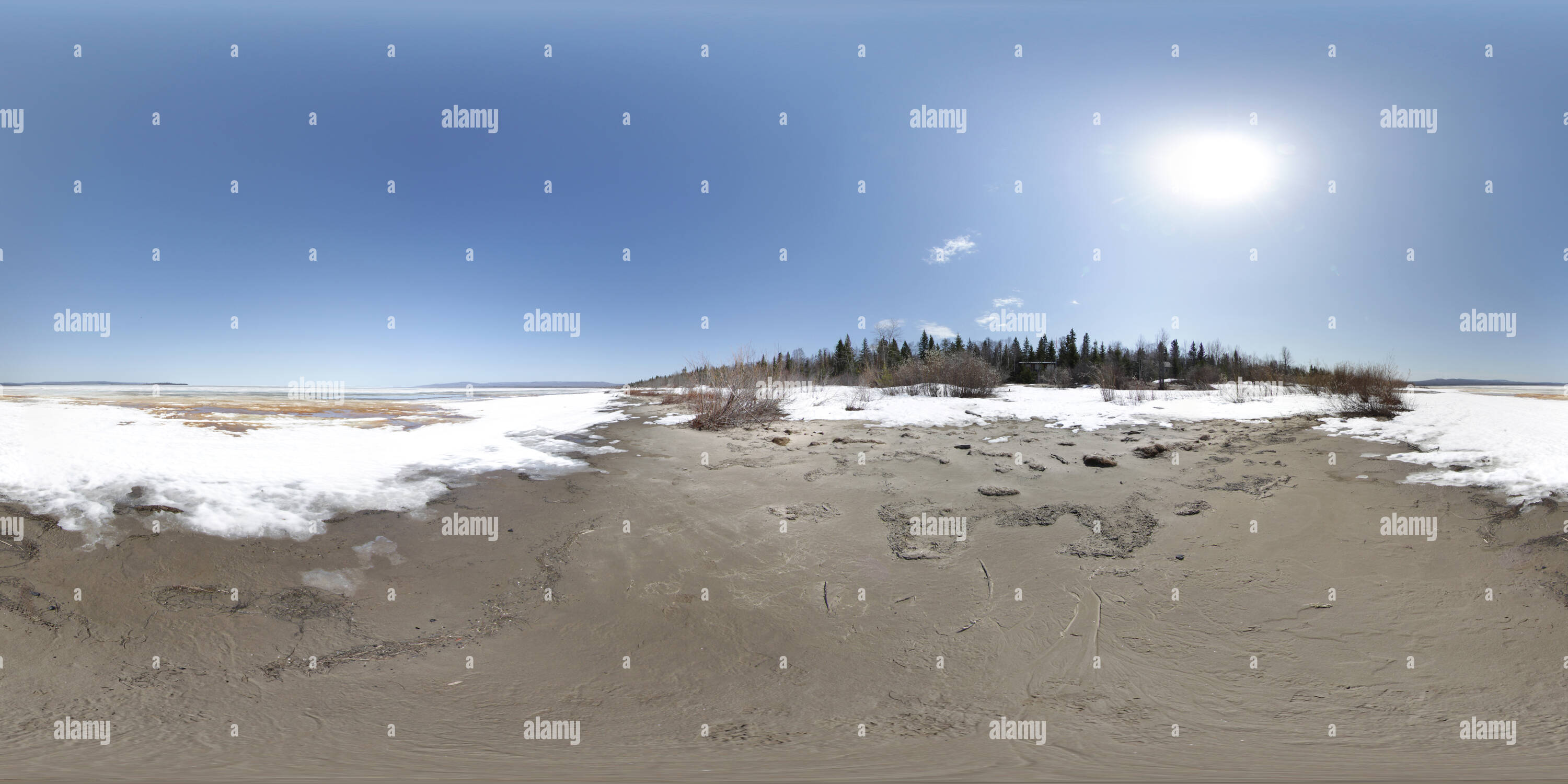 360° view of Lesser Slave Lake Alamy