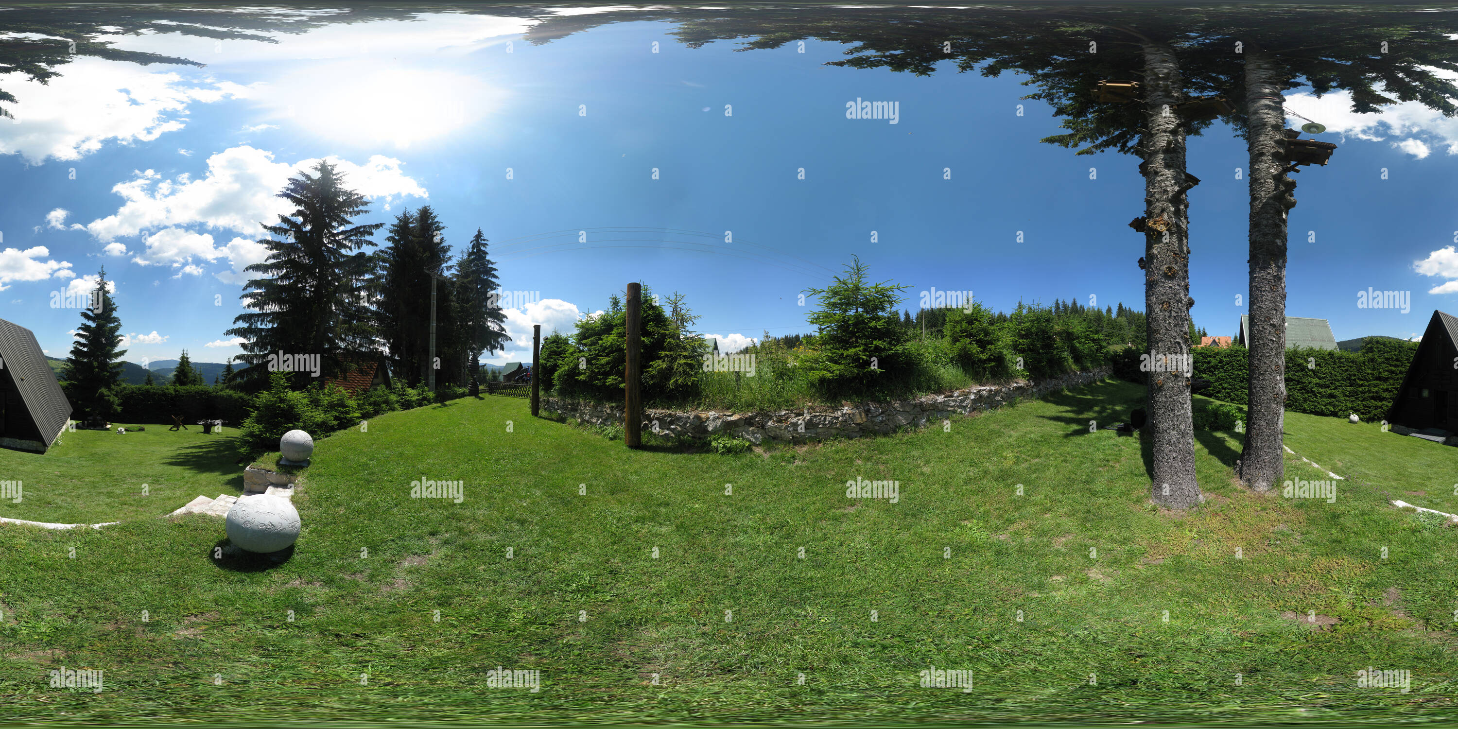 360 degree panoramic view of Ivanjica - Zoran Avramovic's Lodge on the Mt. Golija