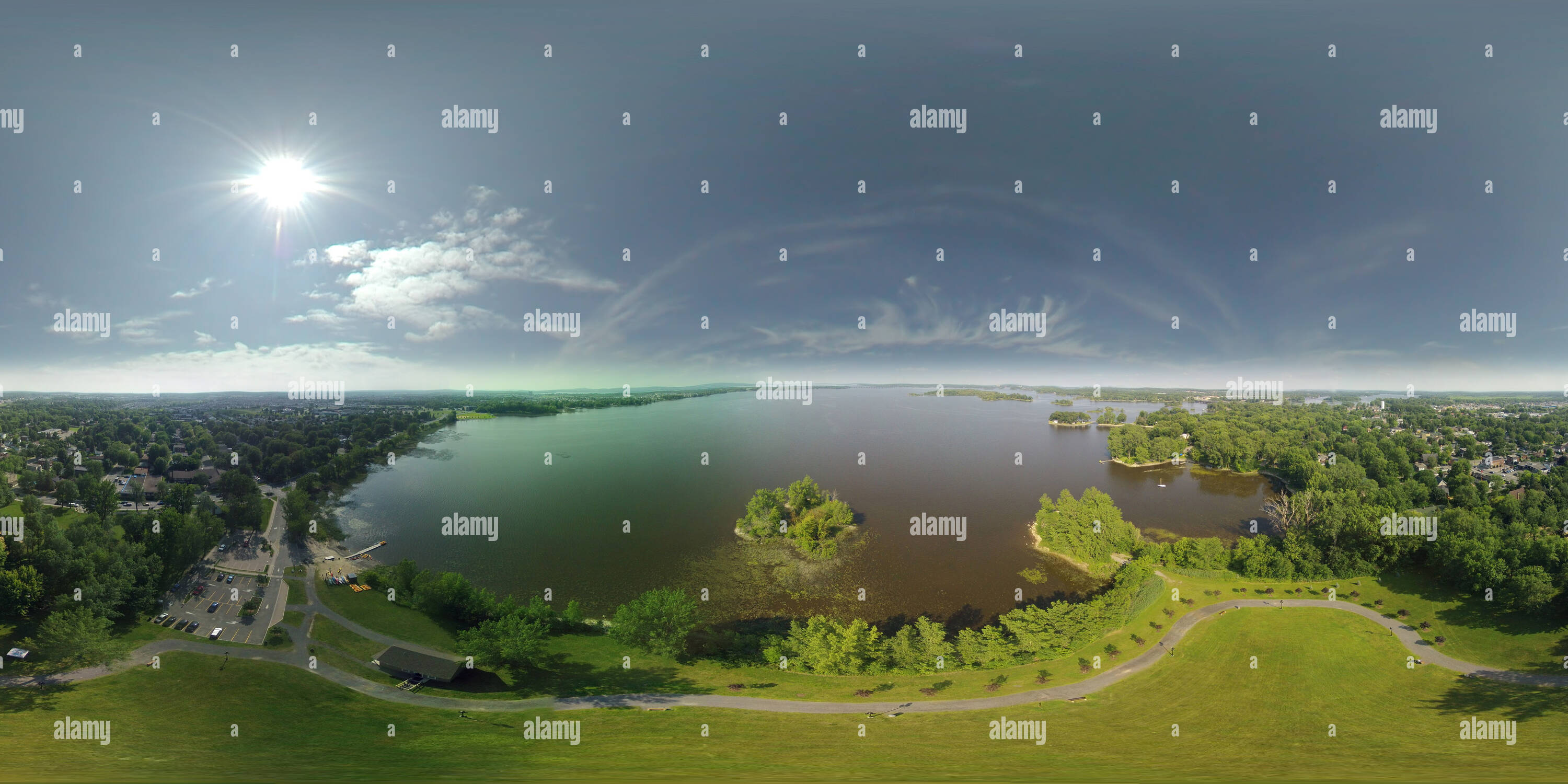 360° view of Parc Je Suis, VaudreuilDorion, aerial Alamy