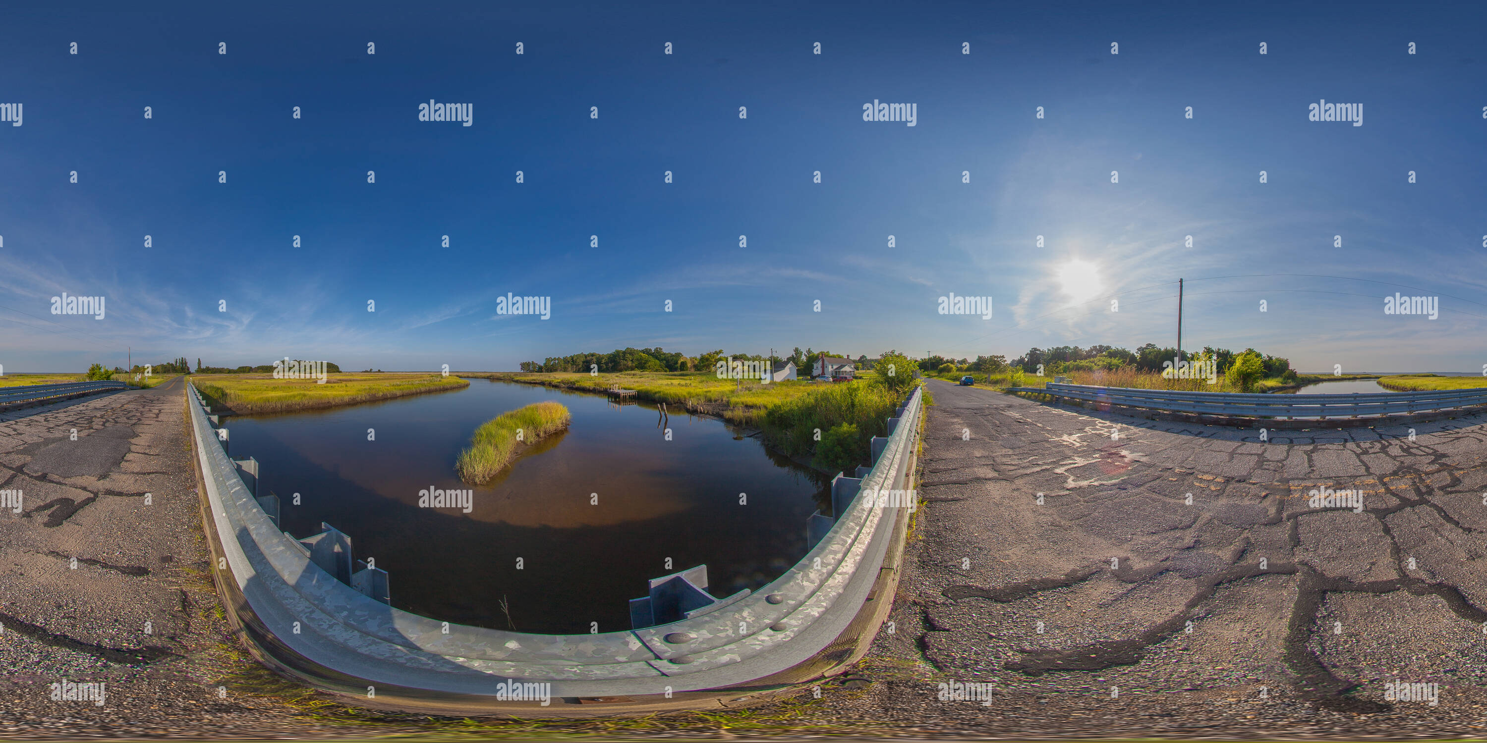 360° view of Elliott Island Bridge - Alamy