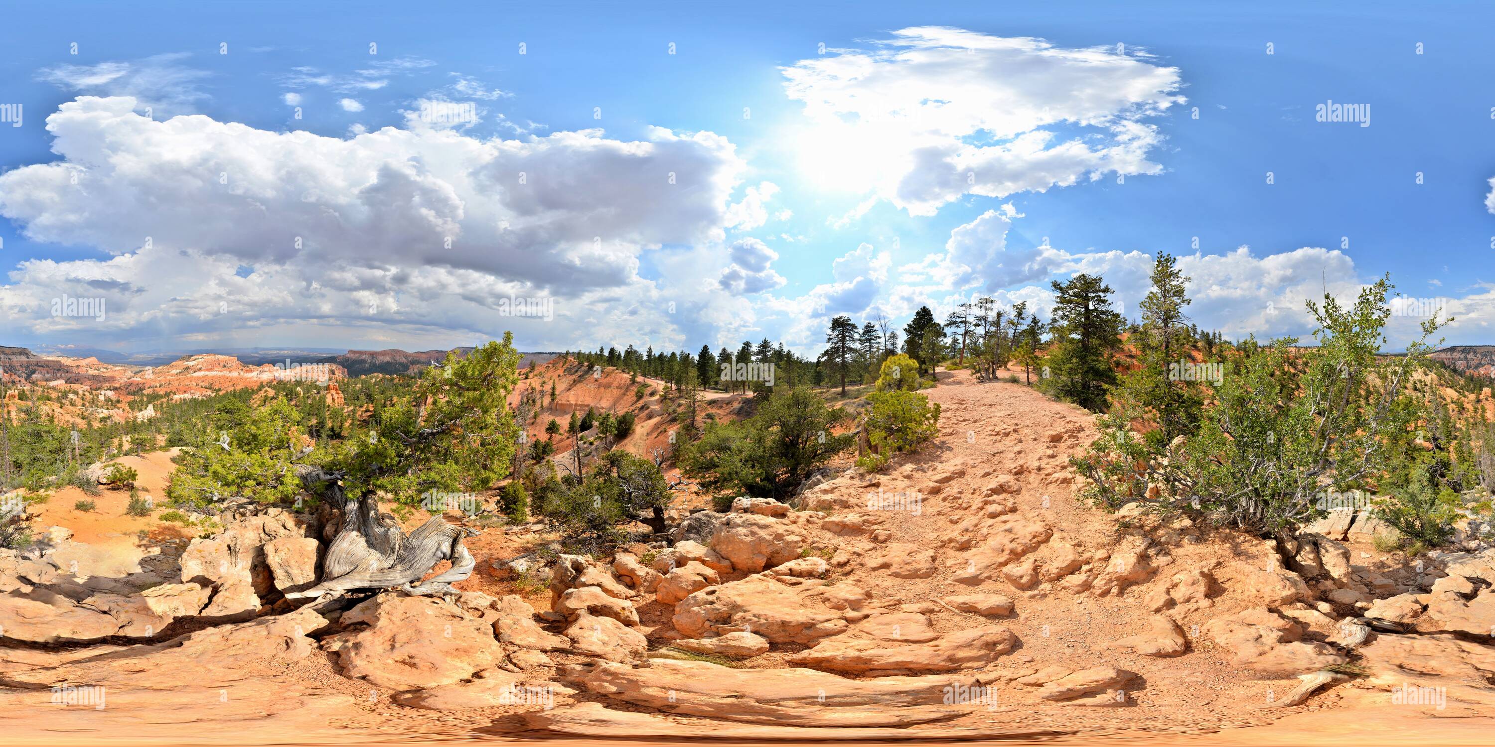 360 degree panoramic view of Bryce Canyon overlook near North Campground