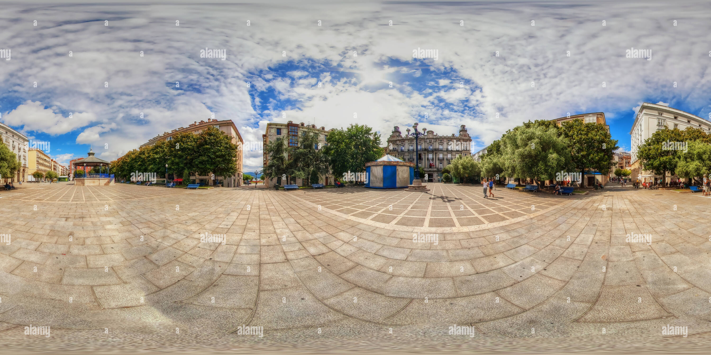 360° View Of Plaza De Pombo, Santander - Alamy