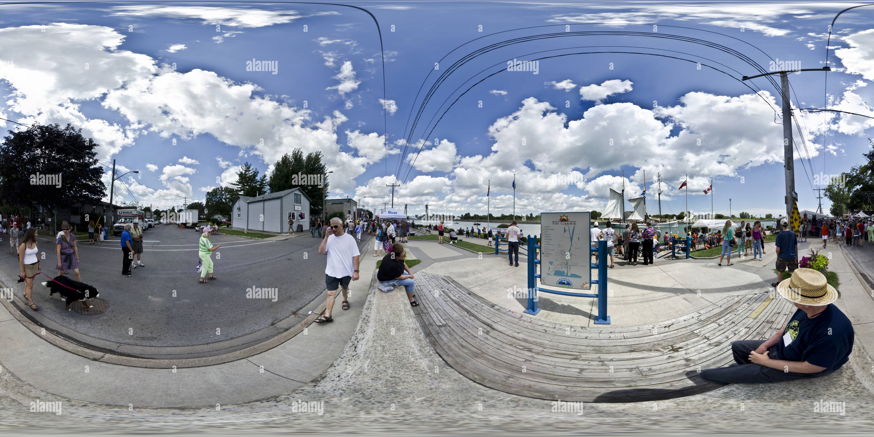 360° view of Canal Days in Port Colborne Alamy