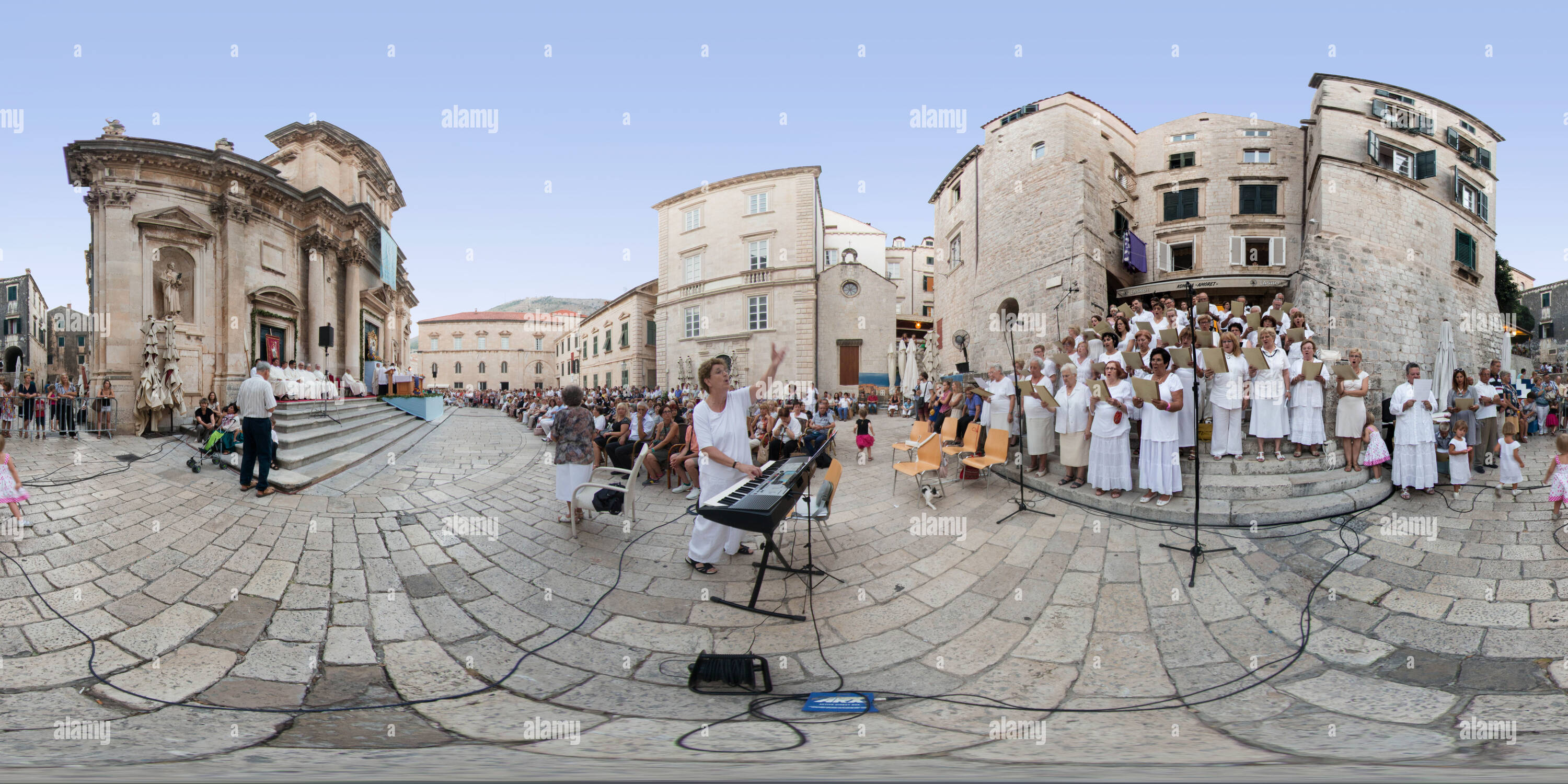 360 degree panoramic view of The Feast of the Assumption of the Blessed Virgin Mary 2013.