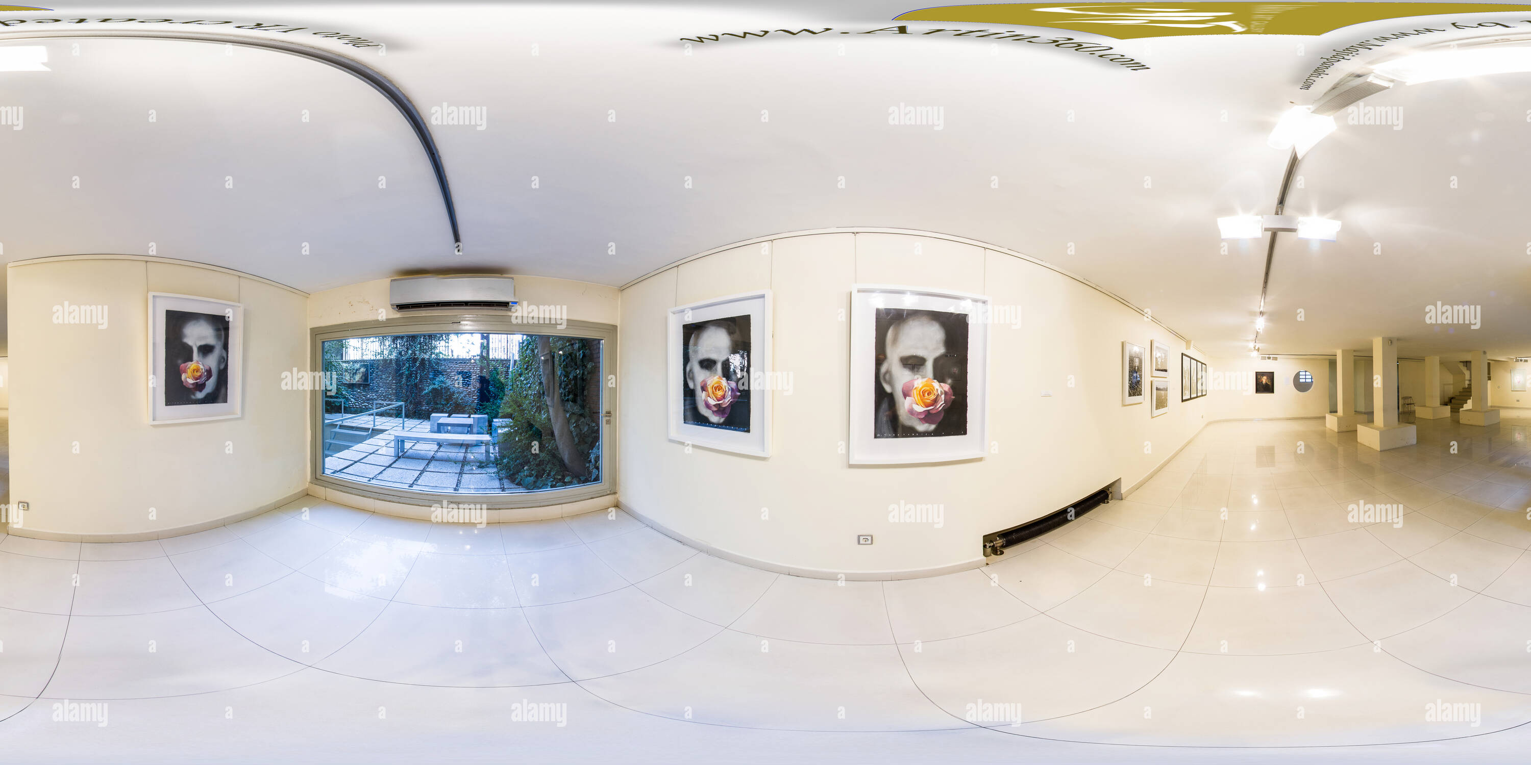 360 degree panoramic view of Aaran Art Gallery Aug 2013 In The Name Of The Rose Group Exhibition To Commemorate 60th Anniversary Of Coup D Etat 02