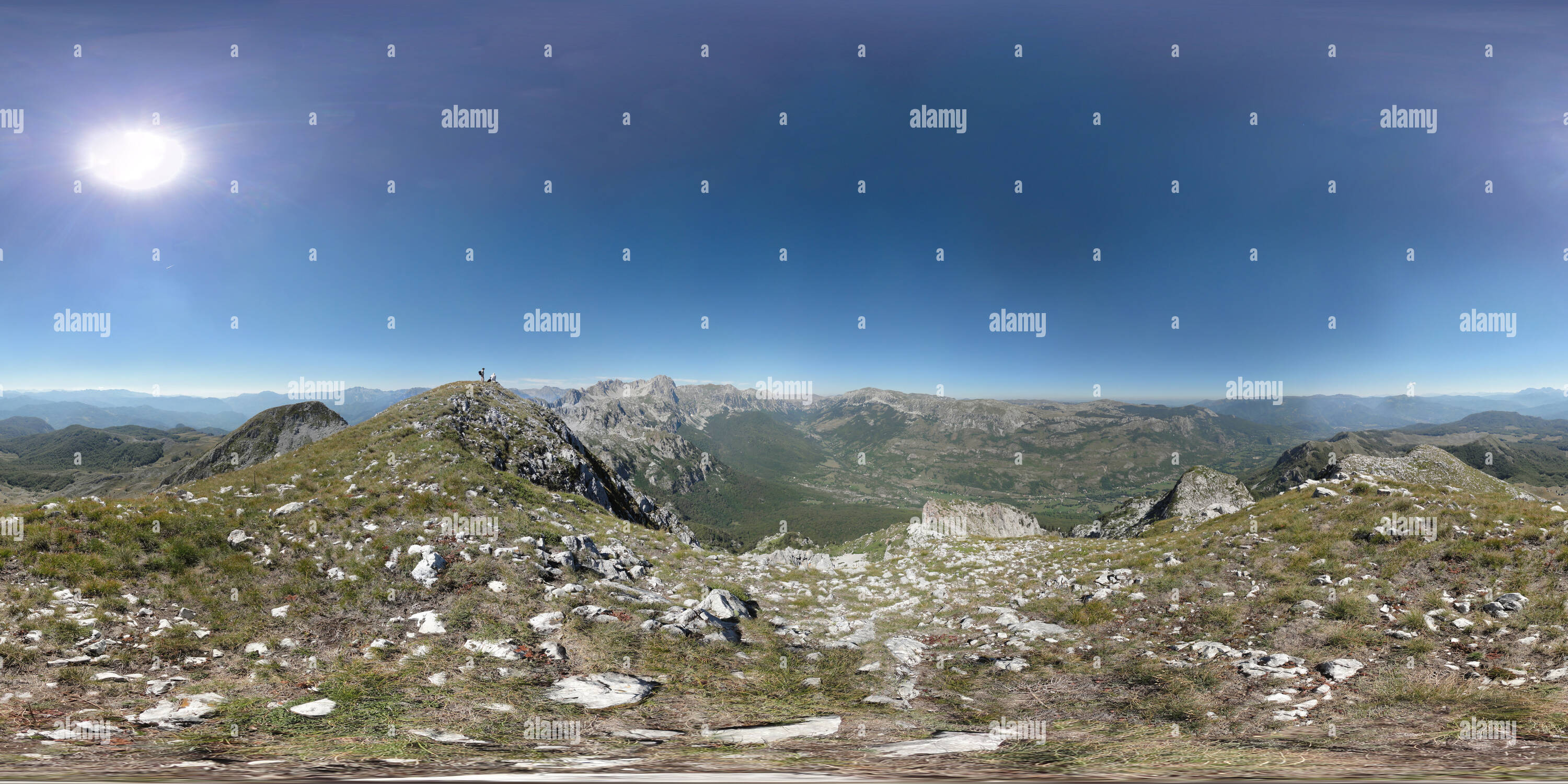 360° View Of Mountain Umovi North Side Of The Top Of Taller Peak Of