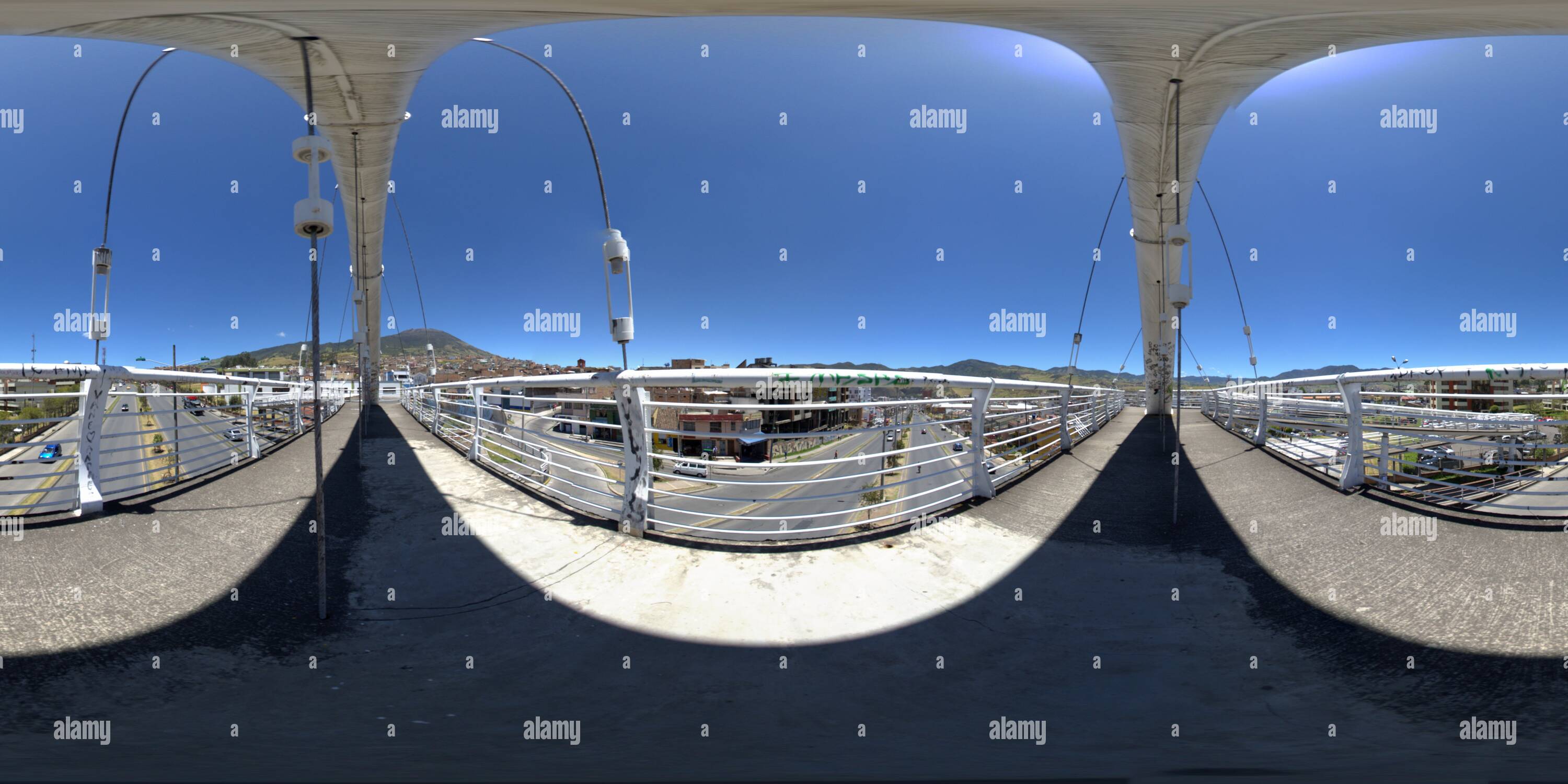 360 degree panoramic view of Pedestrian Bridge San Vicente - Center