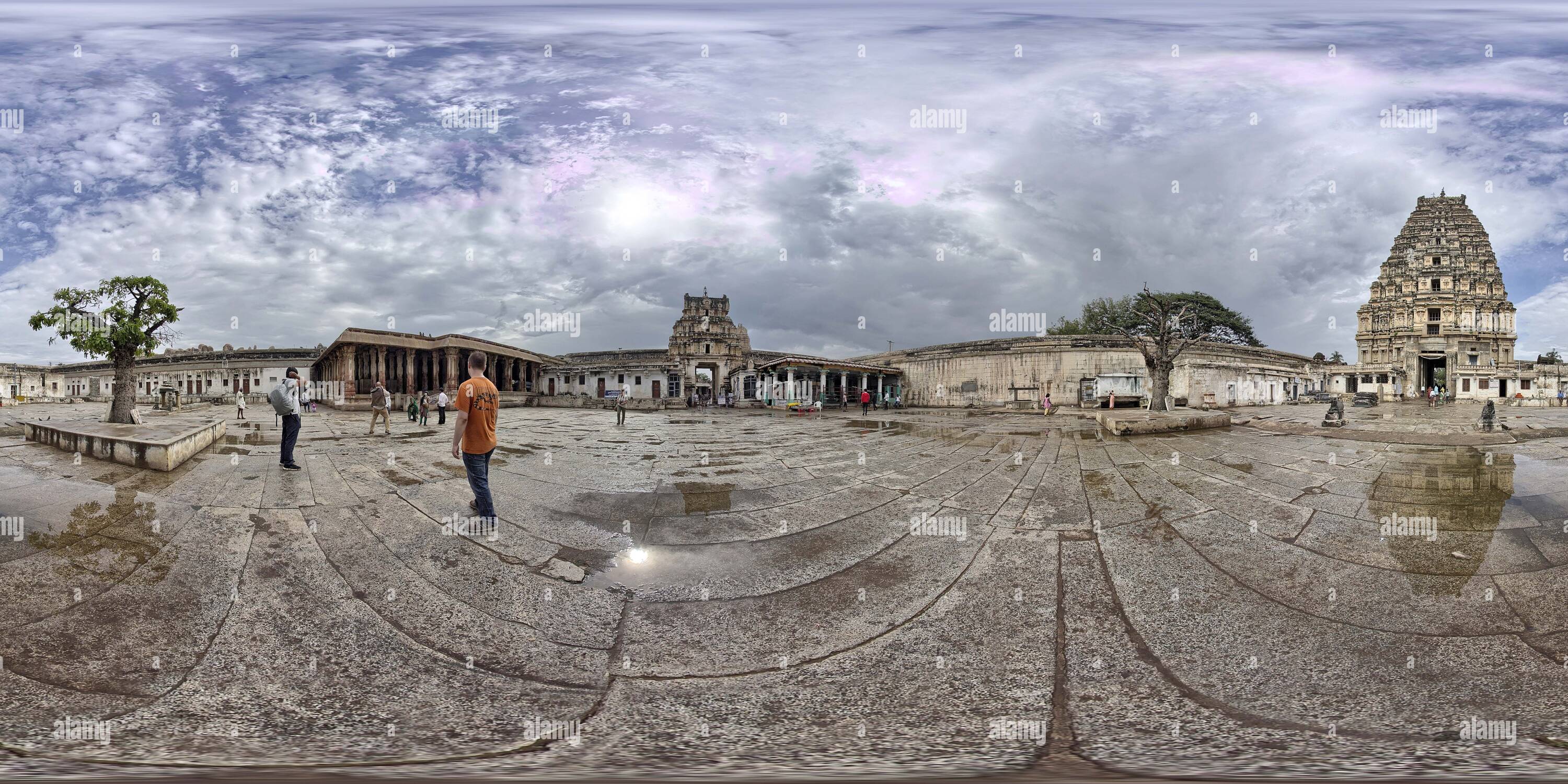 360 degree panoramic view of virupaksha temple hampi