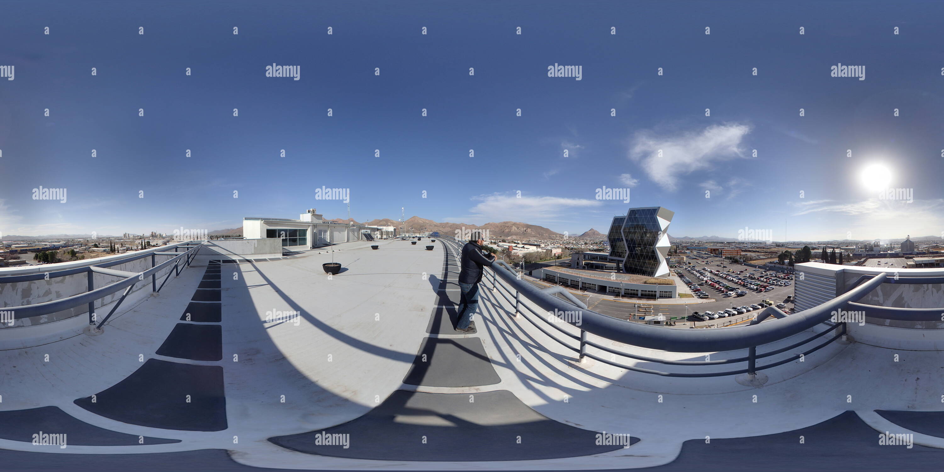 360 degree panoramic view of The view of PIT3 from the PIT2 terrace