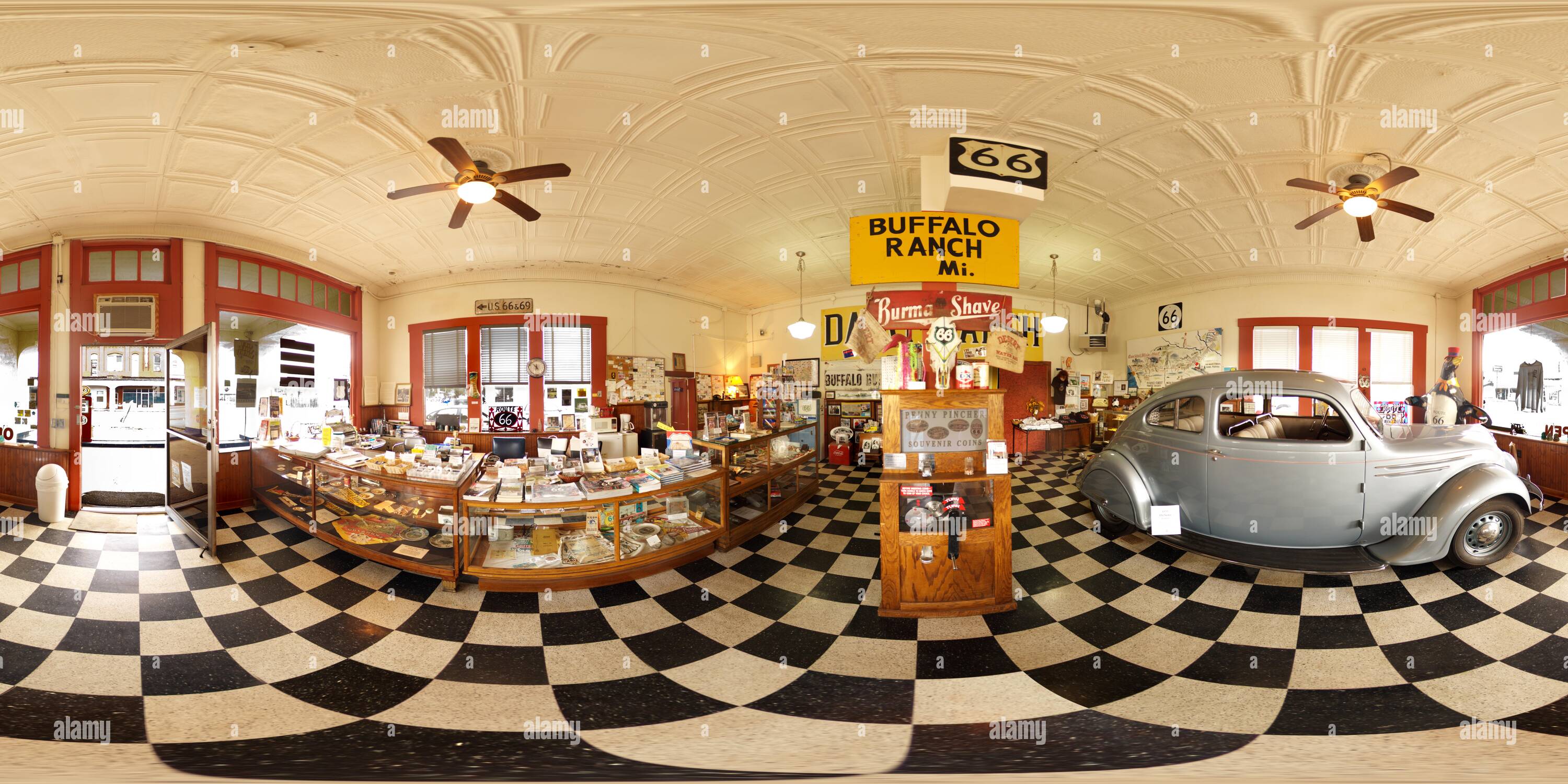 360° view of Afton Station and Packard Museum Alamy