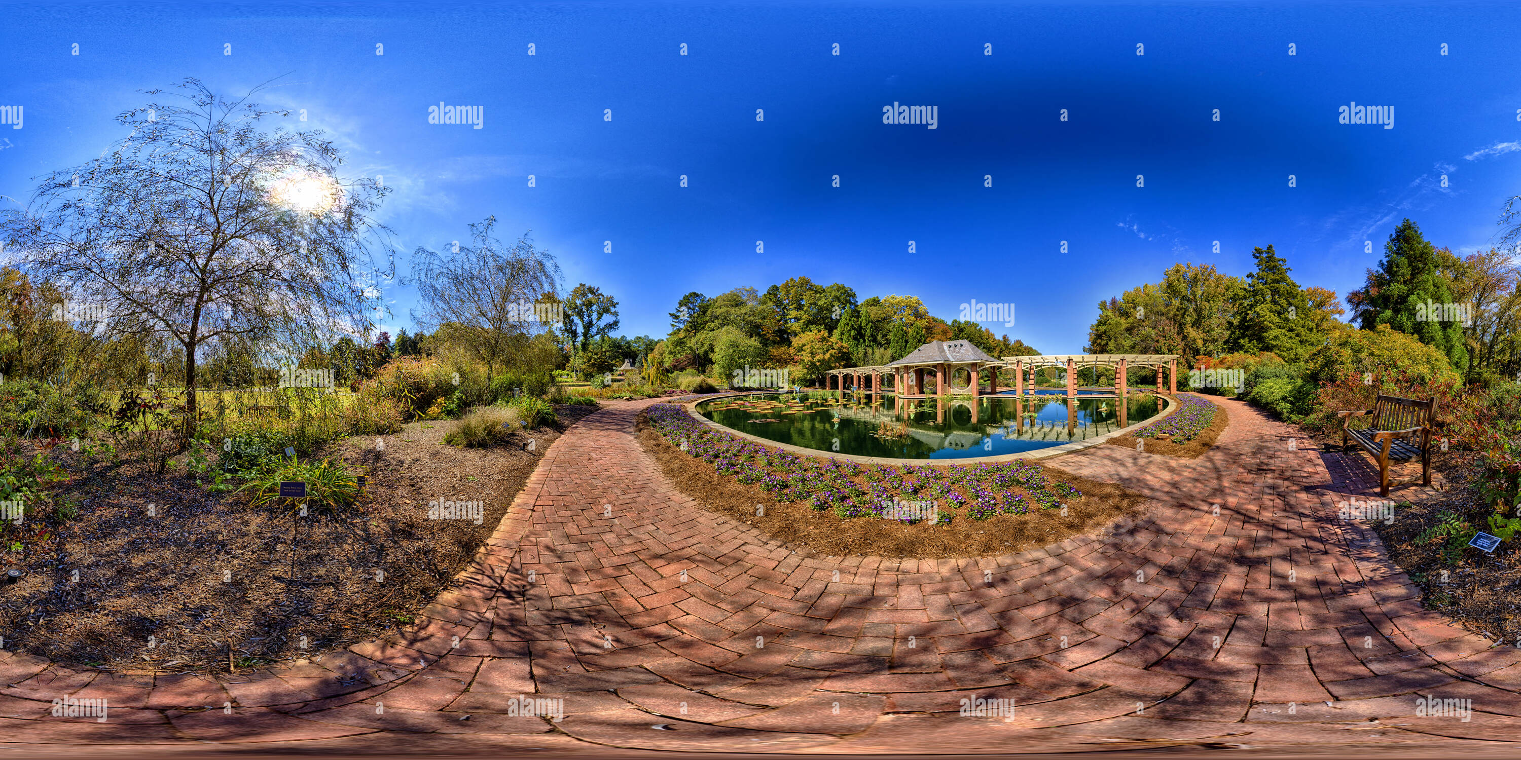 360° view of Damson Aquatic Garden 2, Botanical Garden, Huntsville