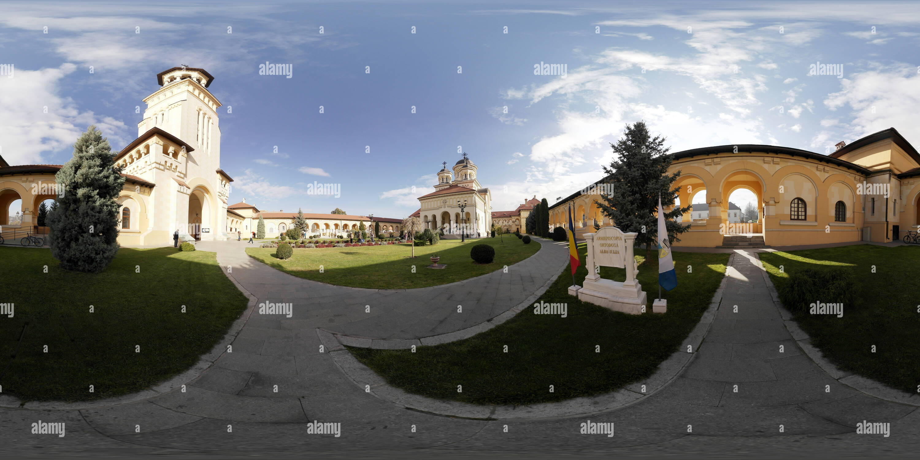 360 degree panoramic view of Catedrala Reintregirii din Alba Iulia