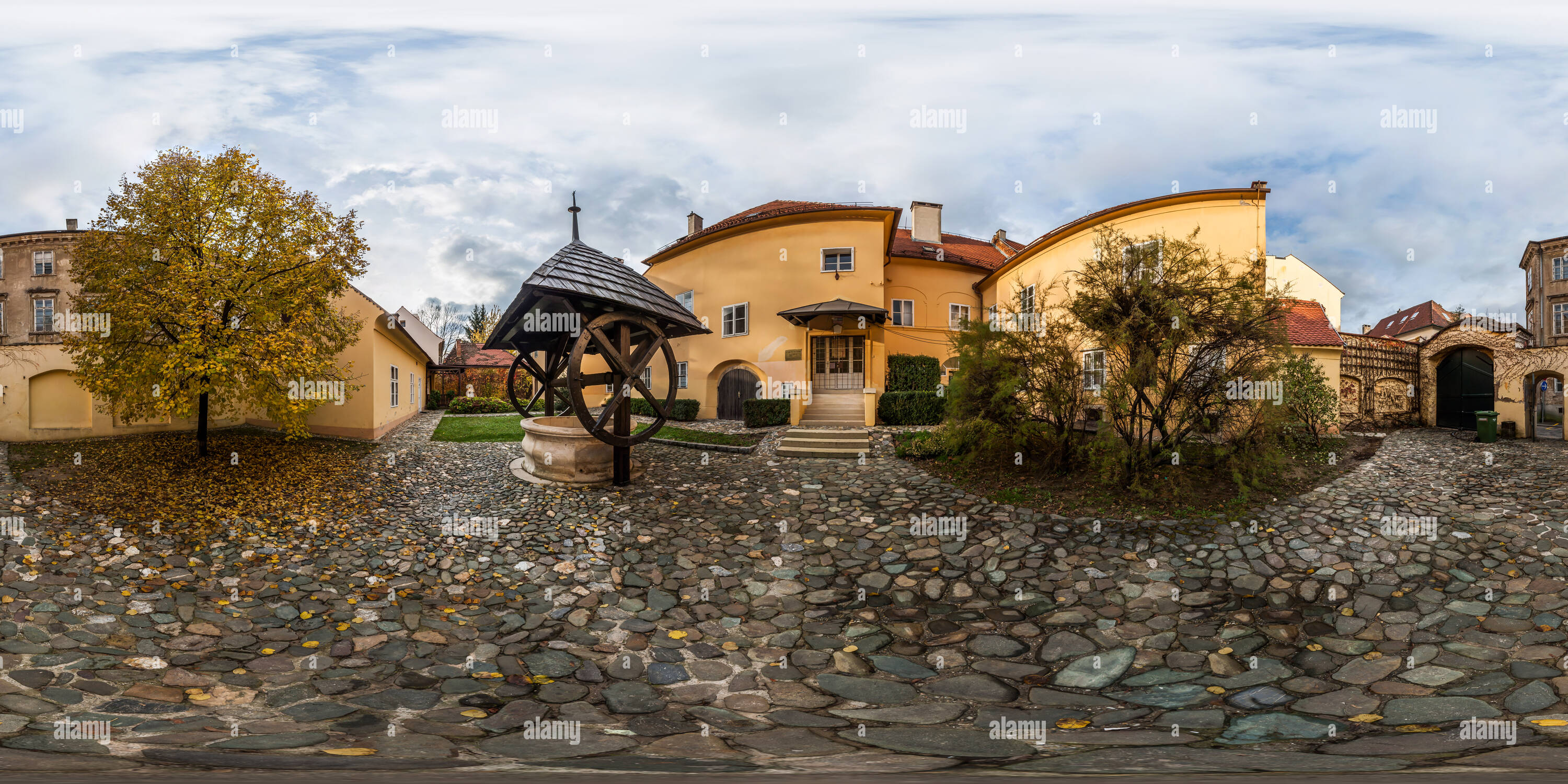 360 degree panoramic view of Old Church Slavic Institute