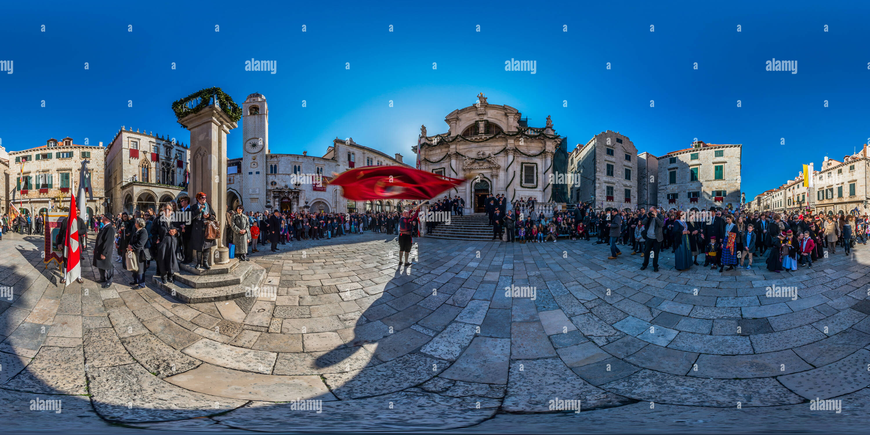 360 degree panoramic view of Feast Day of St. Blaise 2014.