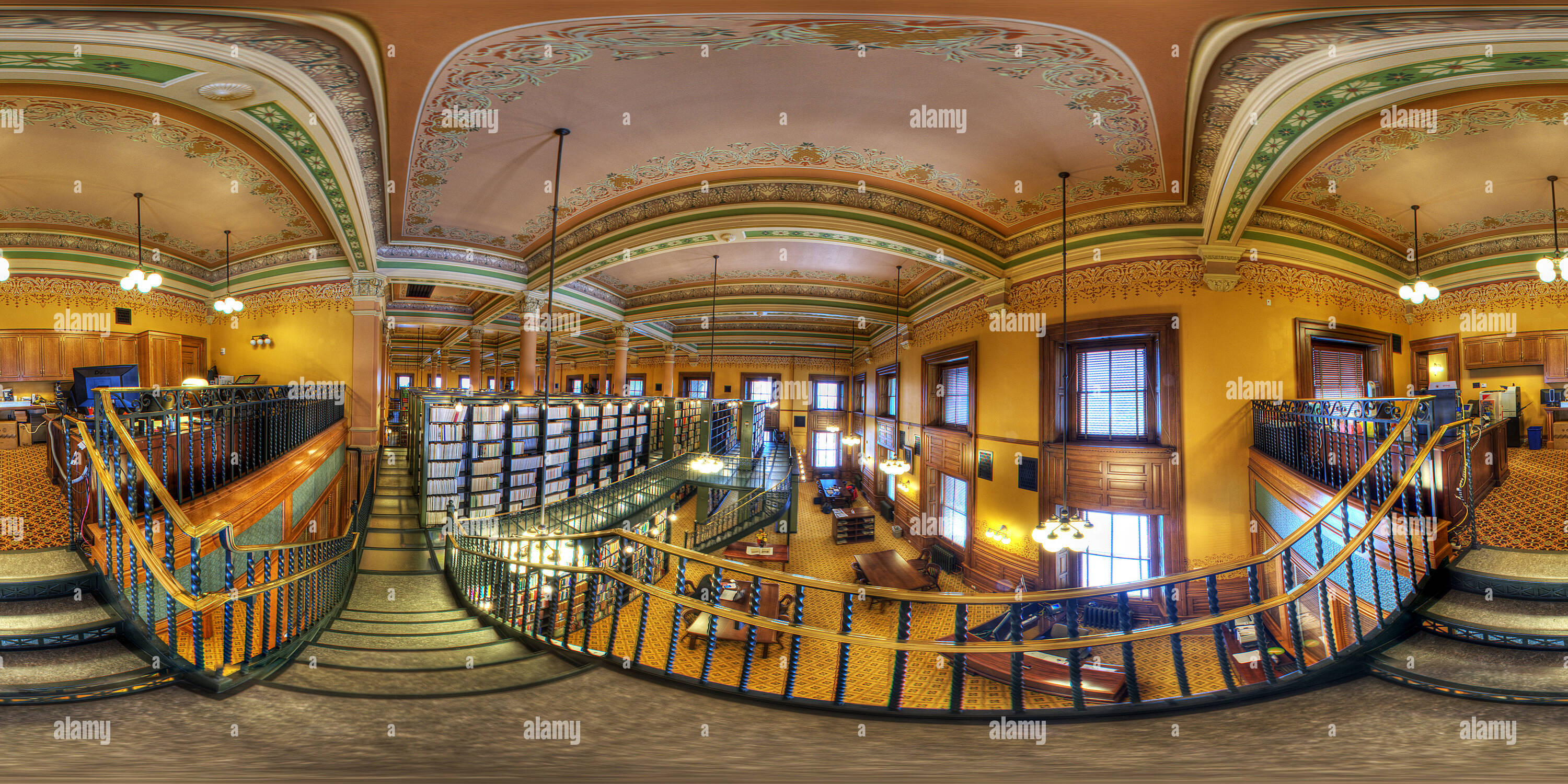 360° view of KansasCapitolLibraryMezzinine Alamy