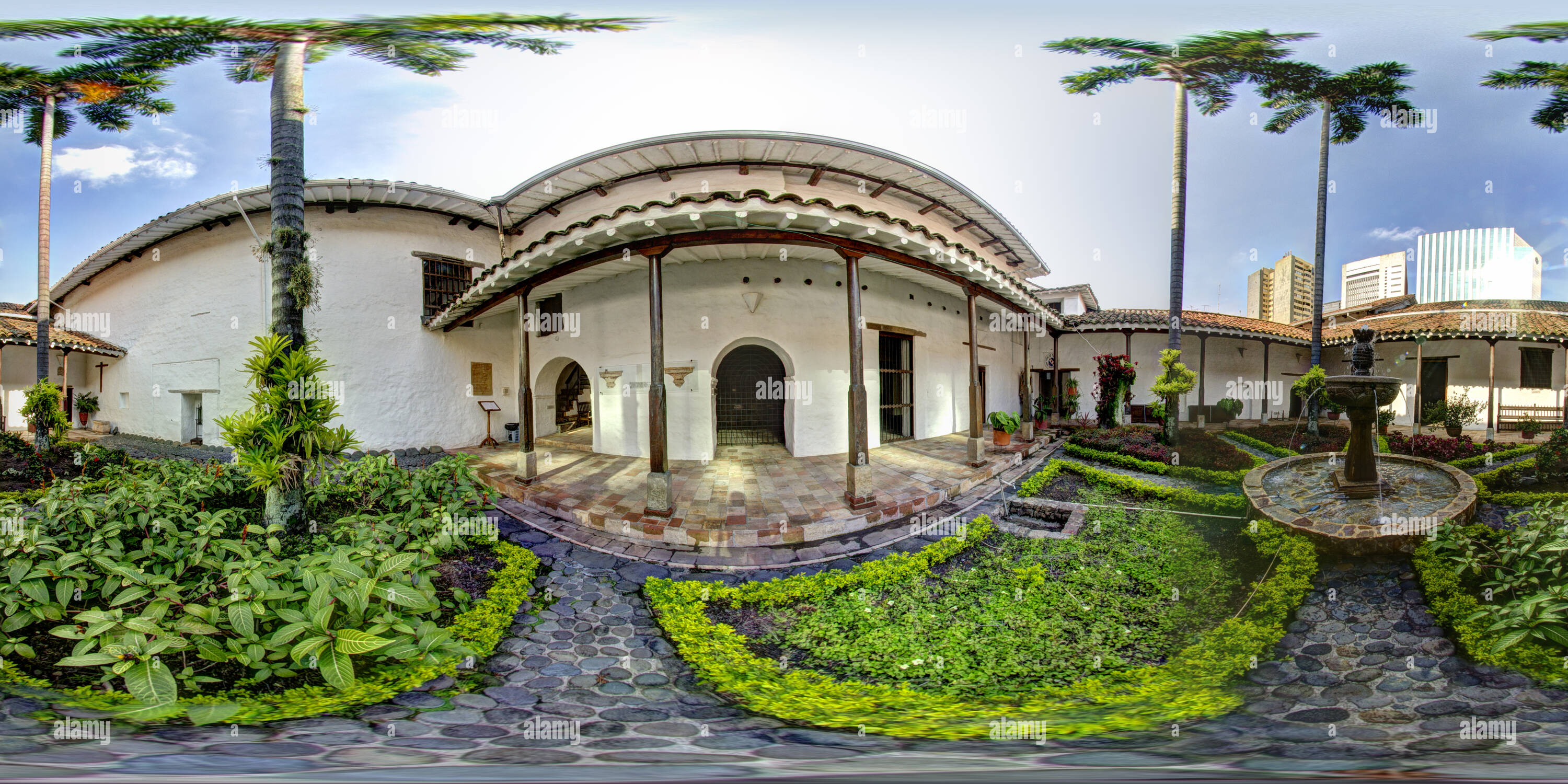 360 degree panoramic view of Museo de La Merced, Cali, Colombia