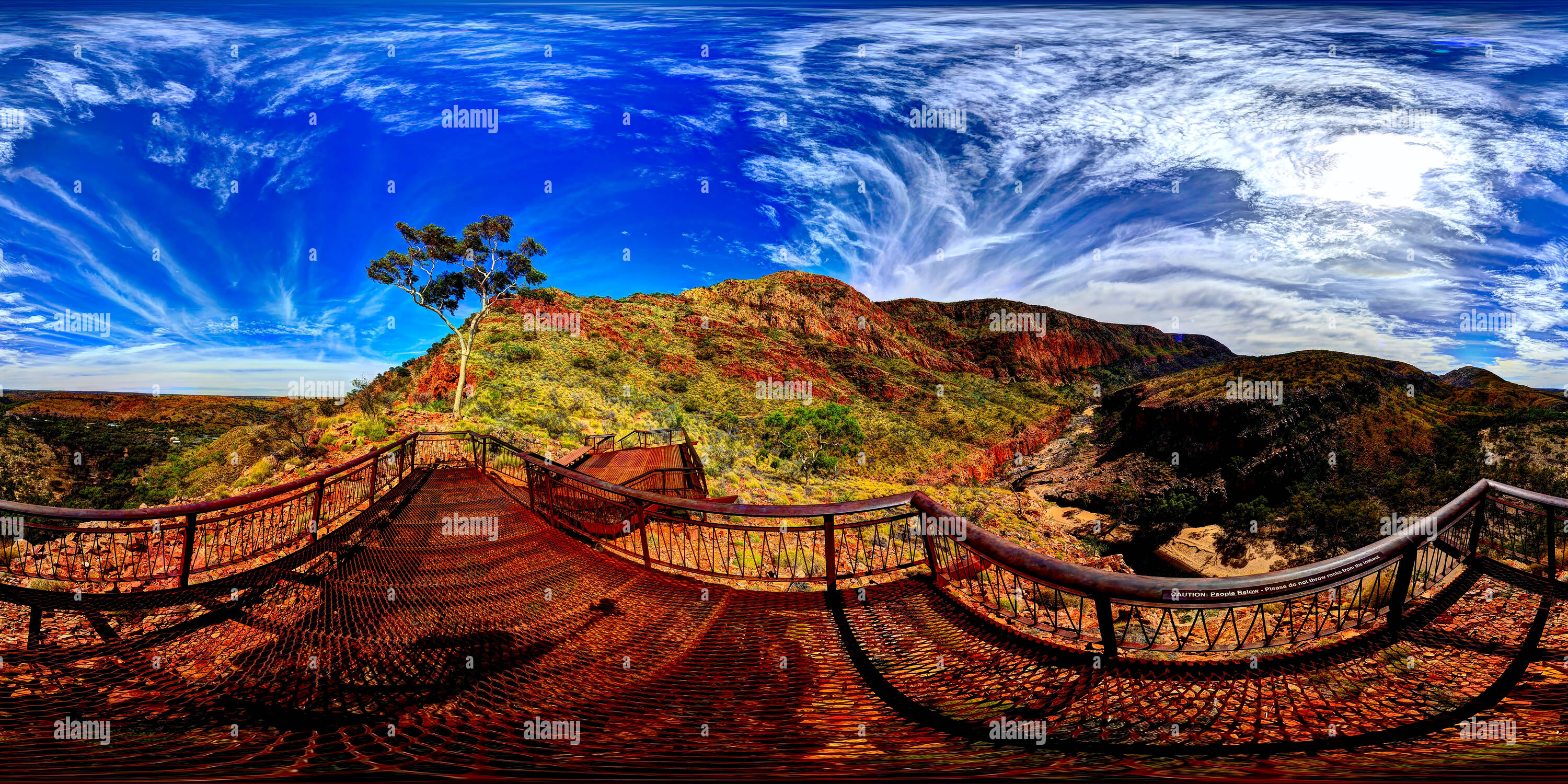 360° view of Ormiston Gorge Lookout - HDR - Alamy