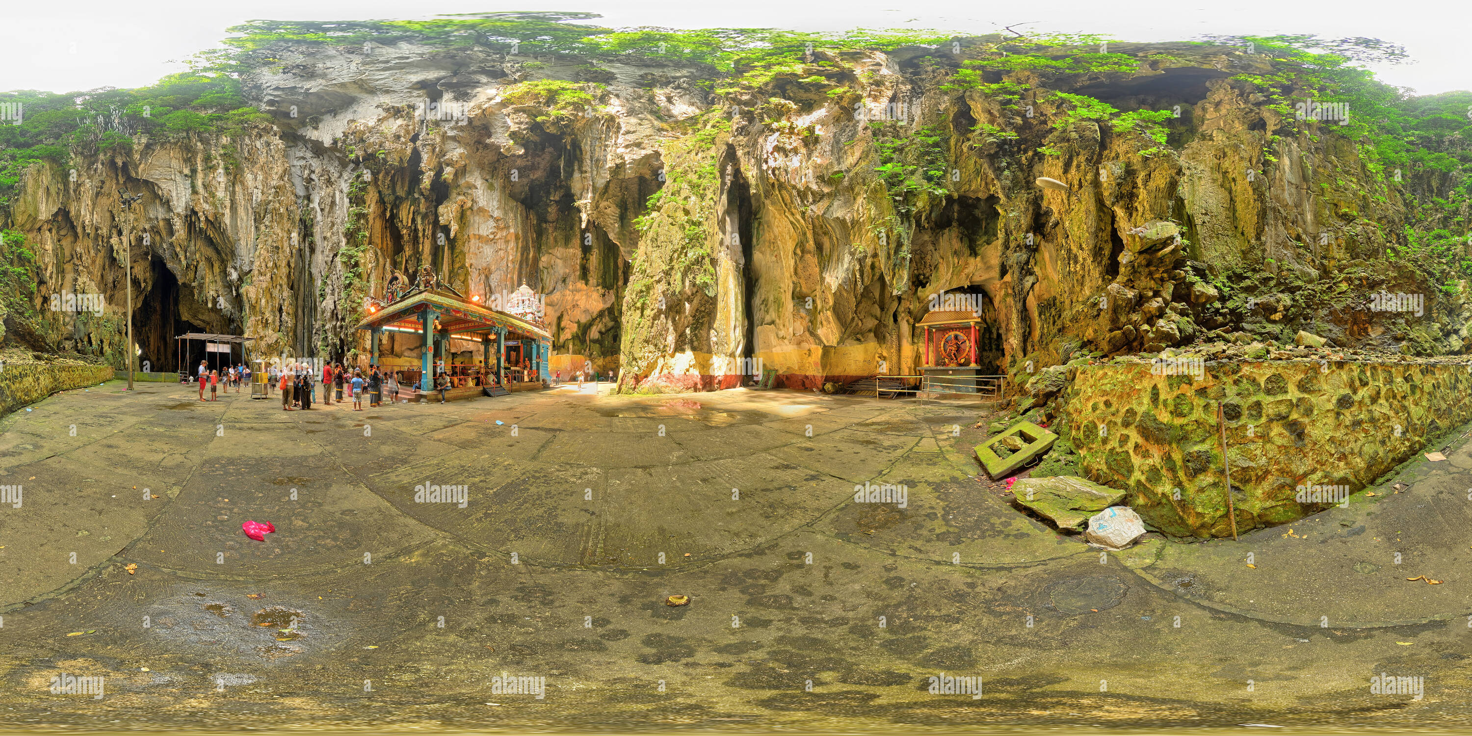 360 degree panoramic view of MALAYSIA - Batu Caves inside 1