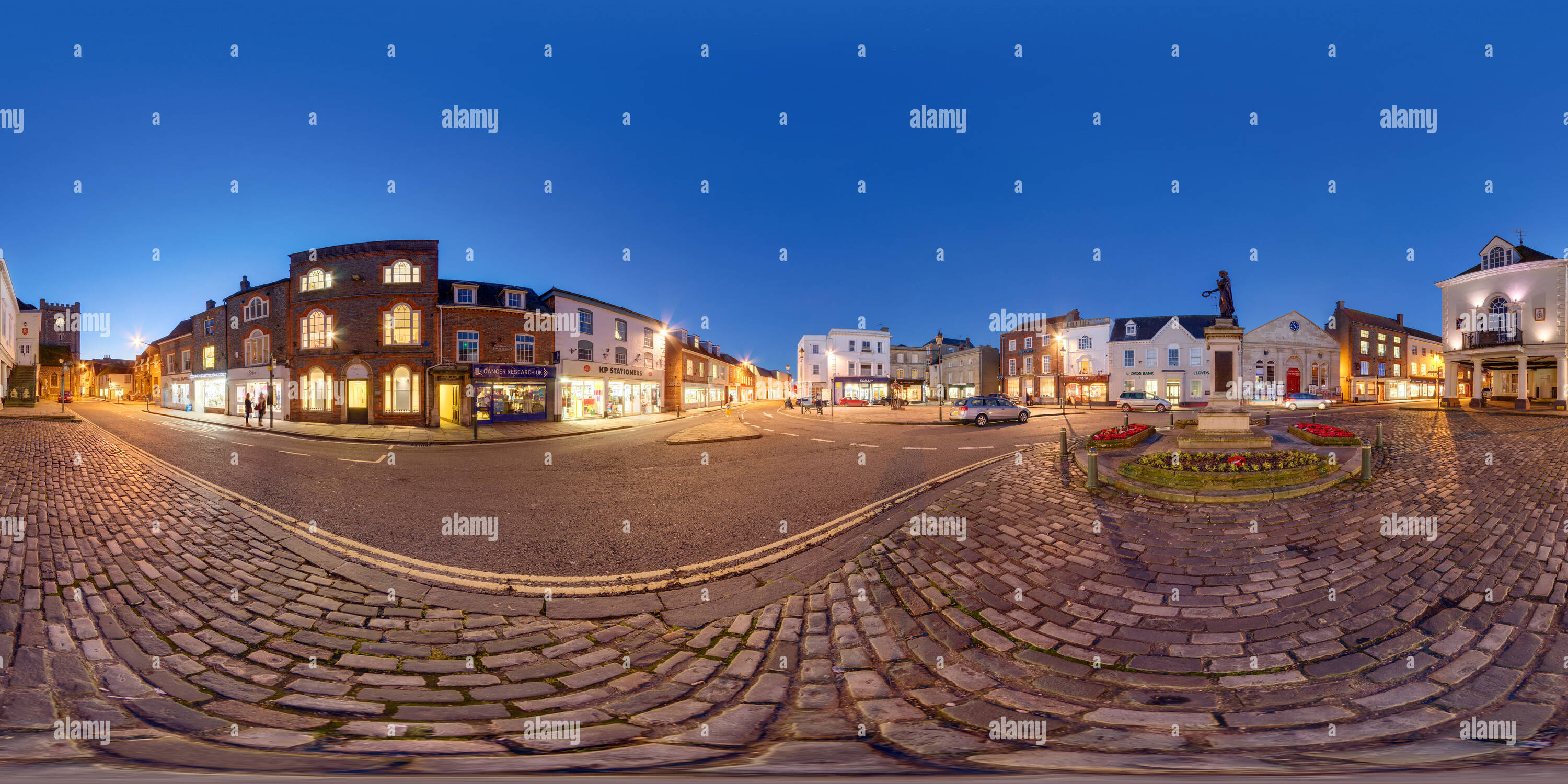 360° view of Wallingford Town Centre Alamy