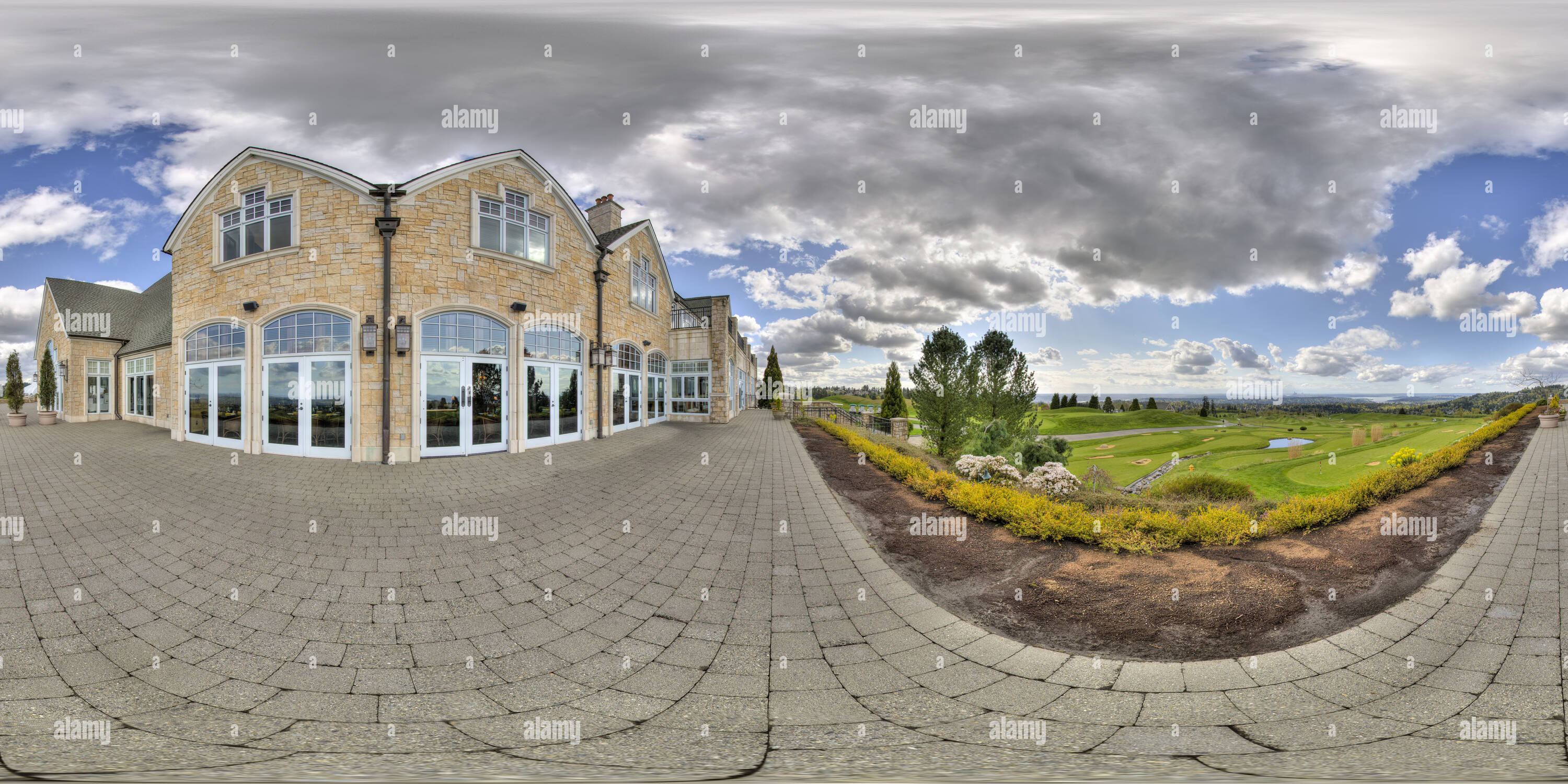 360 degree panoramic view of Coal Creek Course, Newcastle Golf Club, Newcastle, WA