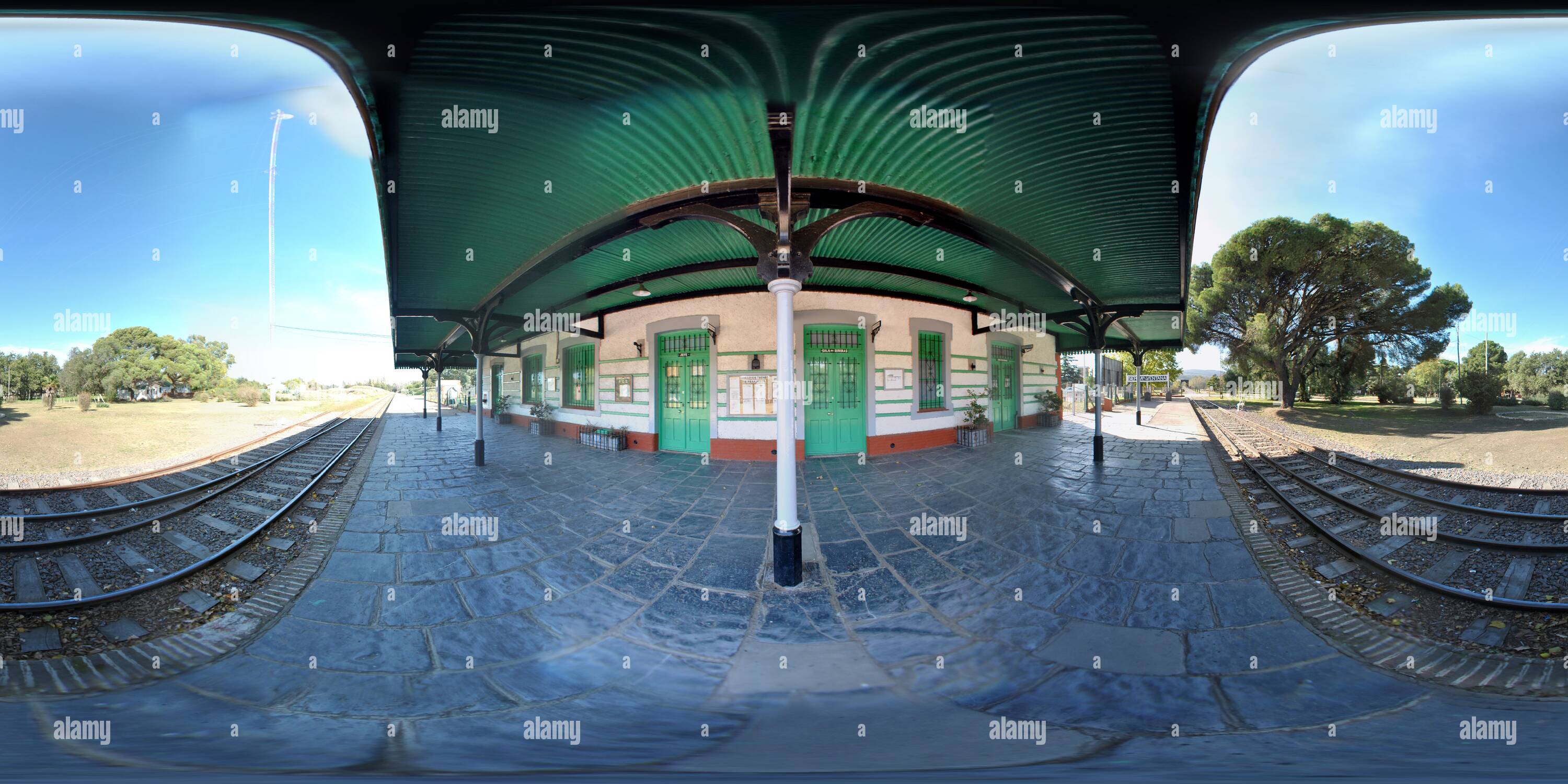 360 degree panoramic view of Estacion de trenes