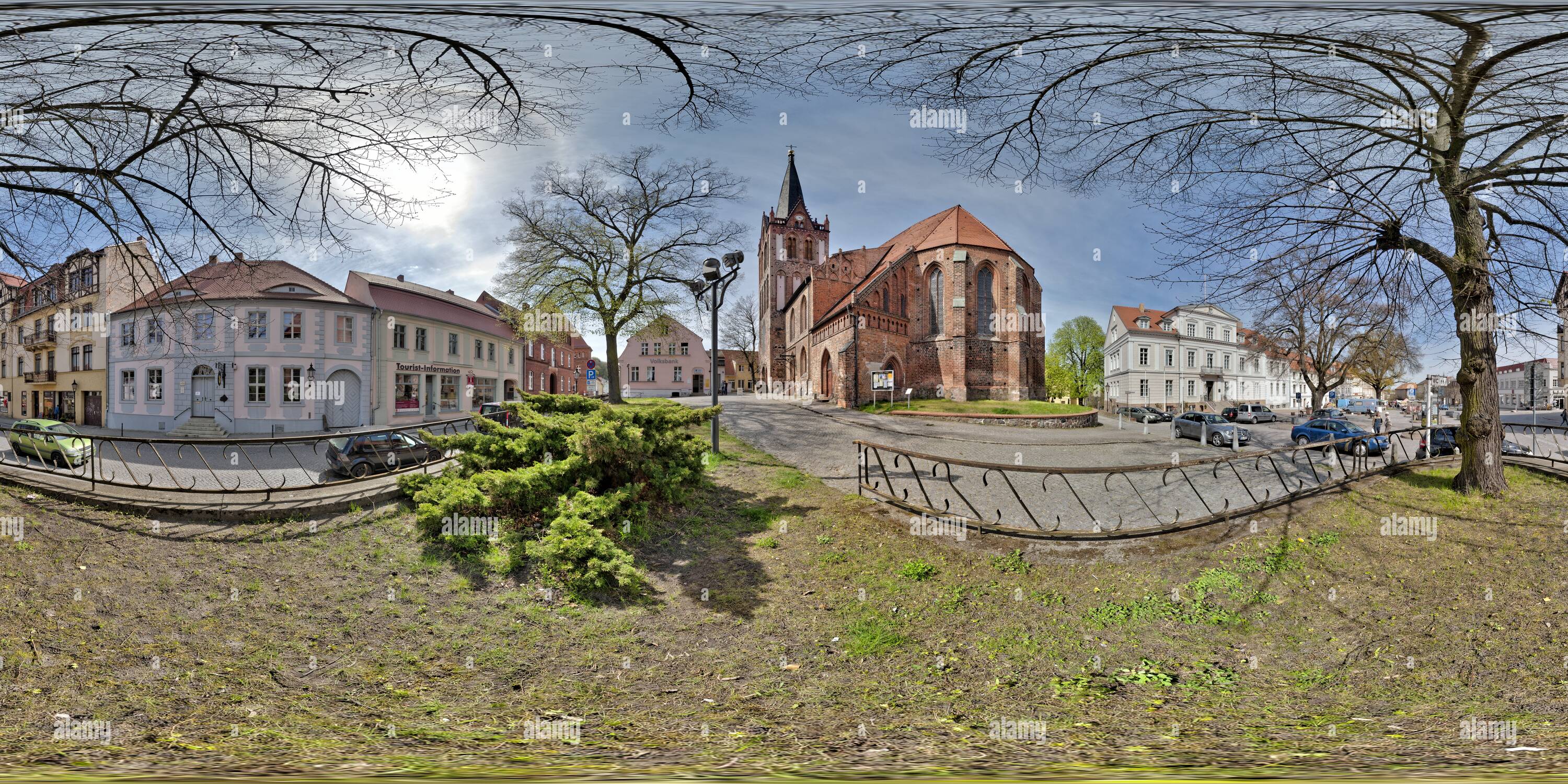 360 degree panoramic view of Bad Freienwalde Stadtkirche St Nikolai