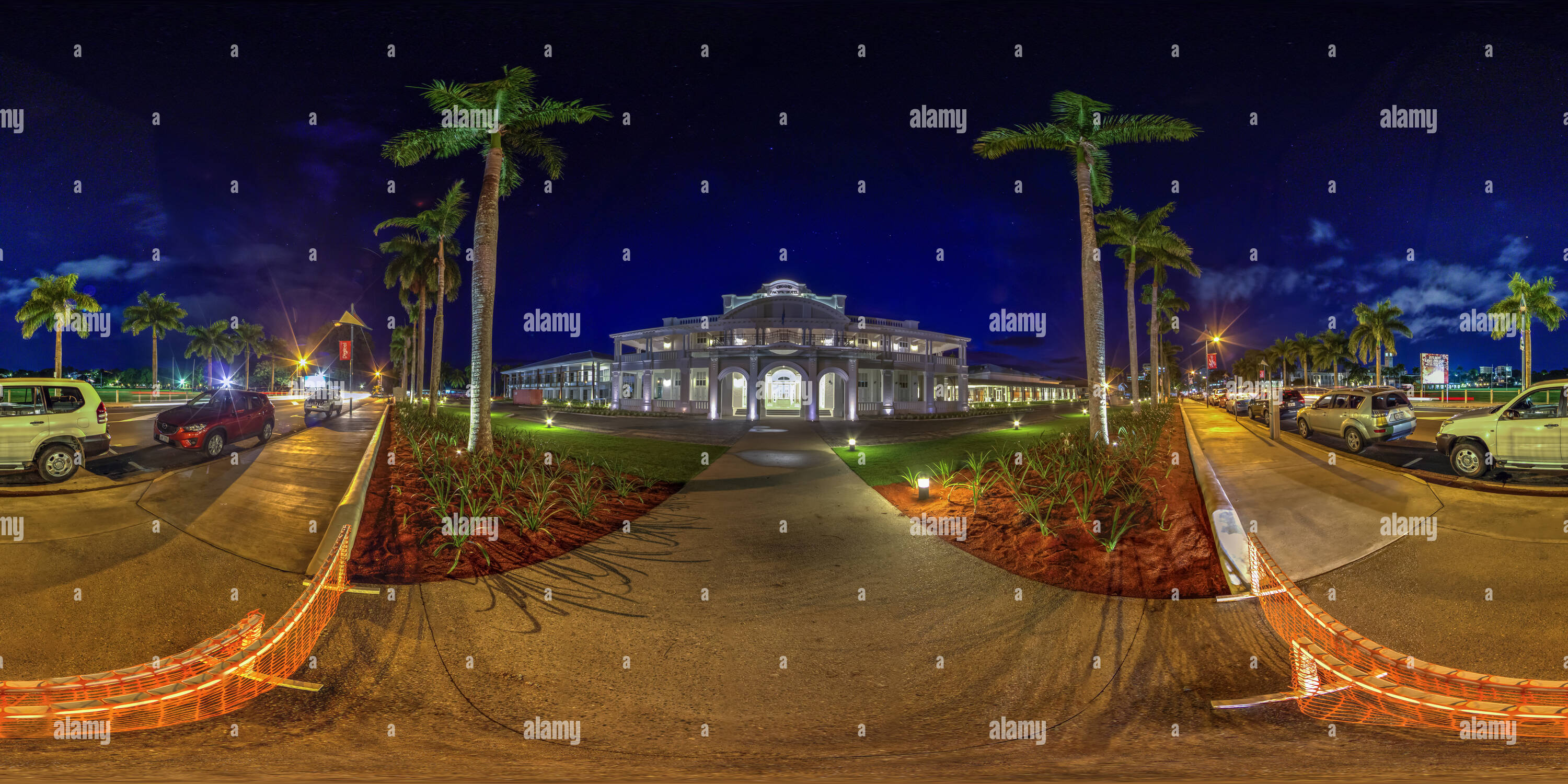 360 degree panoramic view of The Grand Pacific Hotel preparing for its 100th anniversary