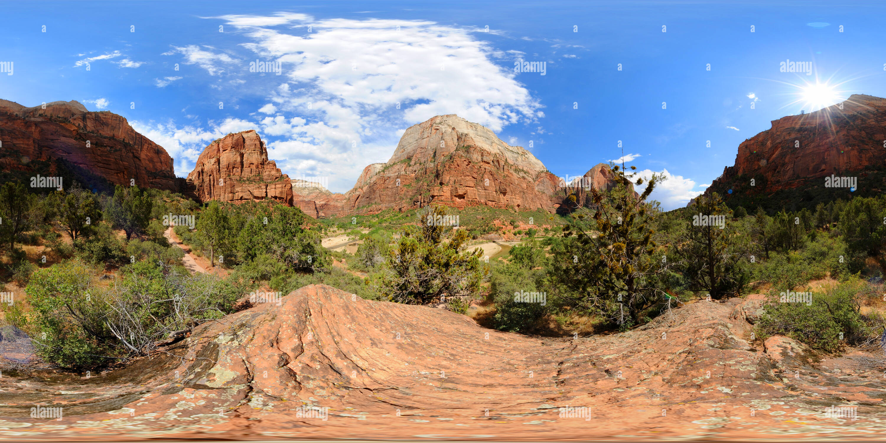 360° view of Zion National Park 01 Alamy
