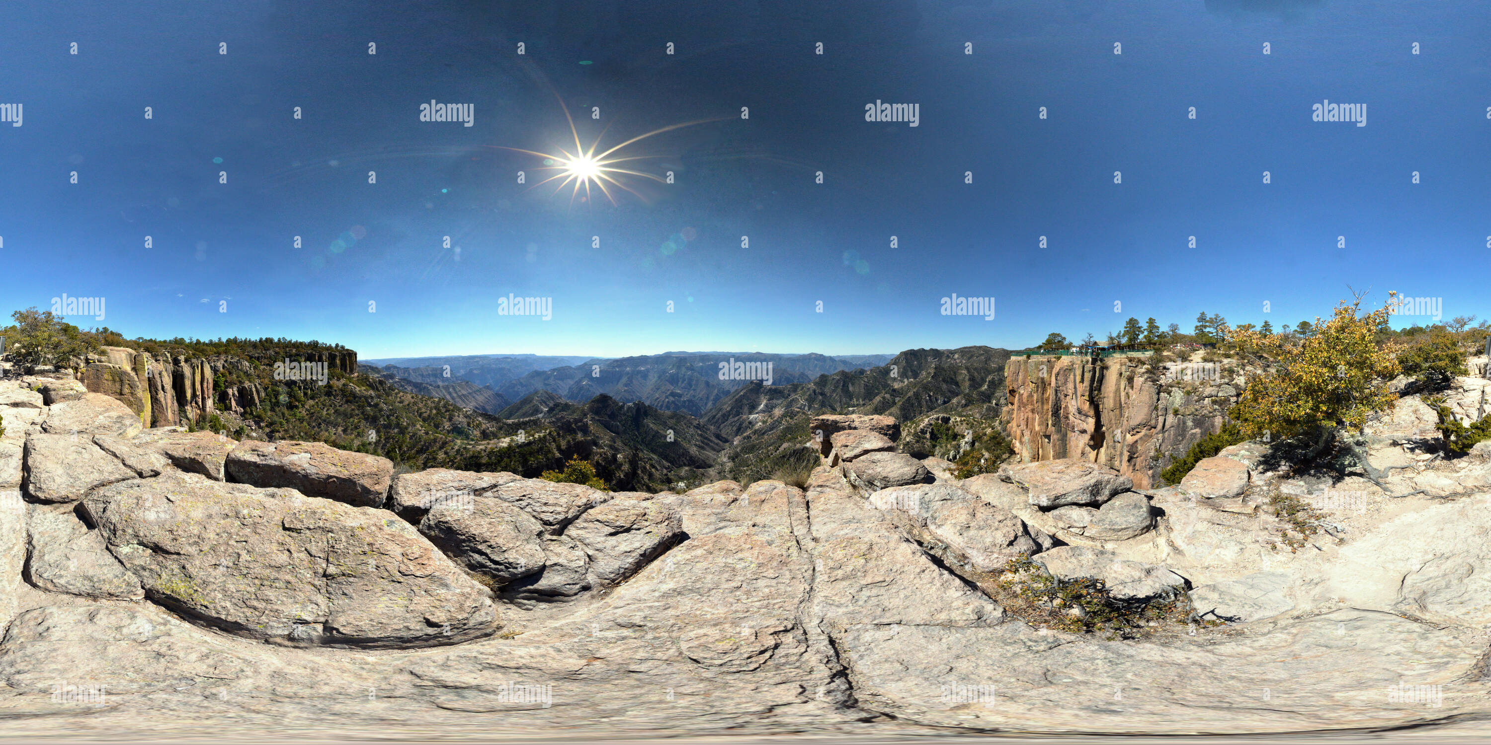 360° view of Piedra Volada Copper Canyon Alamy