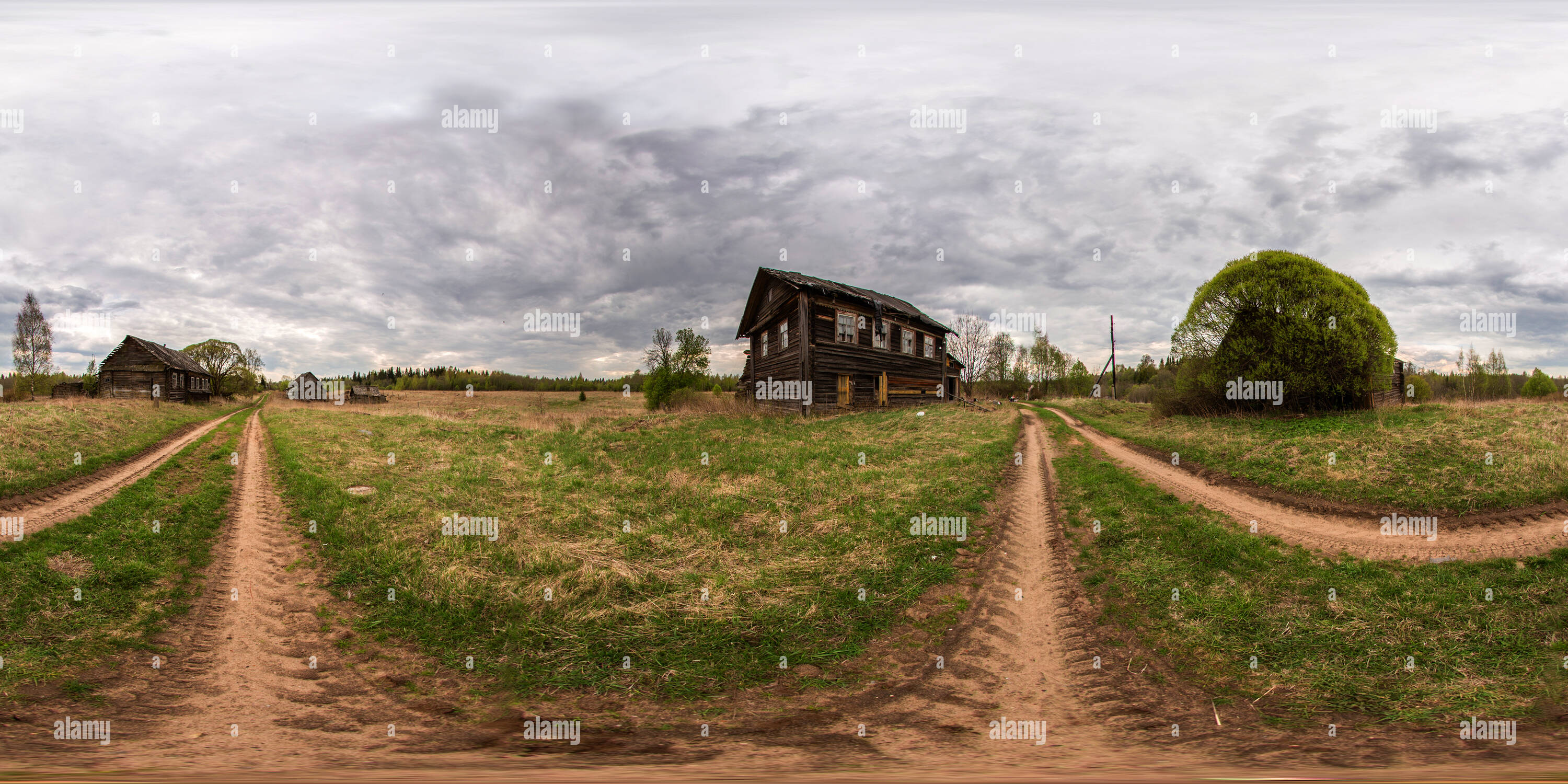 360 degree panoramic view of Life after people in Tidvorye