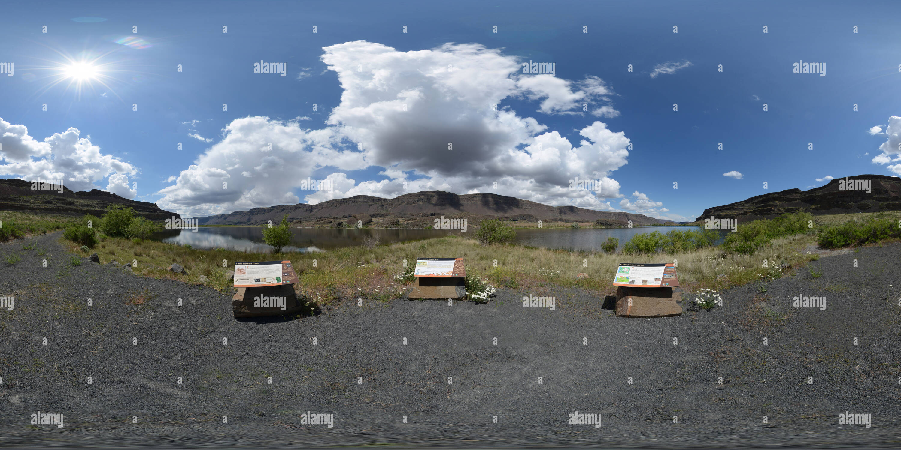 360° view of Lake Lenore Caves Interpretive Trail, Grant Co