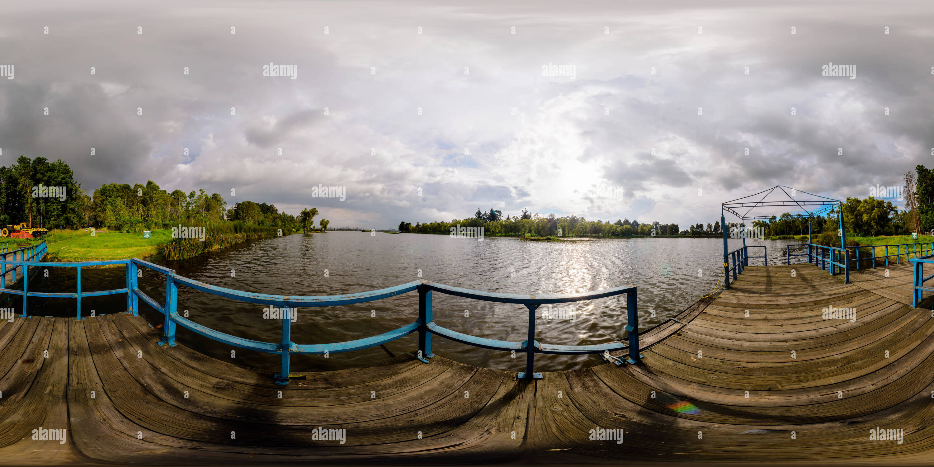 360° view of Laguna la Florida Bogota Colombia Alamy